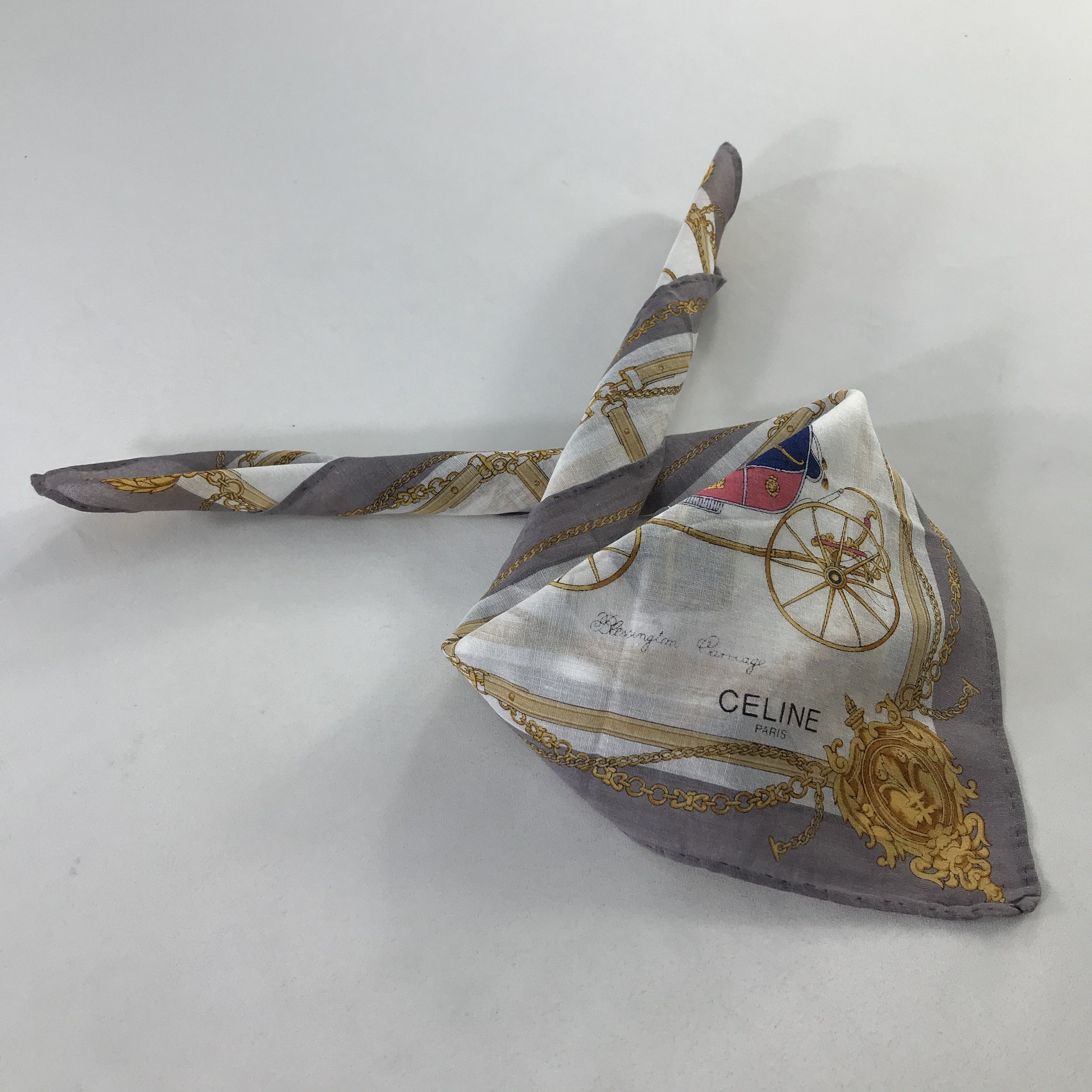 Celine × Vintage Celine Bandana/ Handkerchief / Neckerchief Size ONE SIZE - 2 Thumbnail