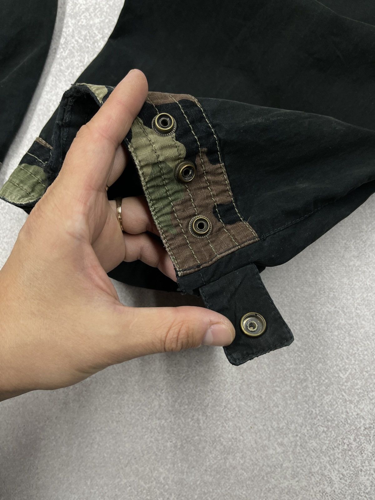 Ringspun Vintage Ringspun Nylon Military Pants Black Japanese Style Size US 33 - 15 Thumbnail