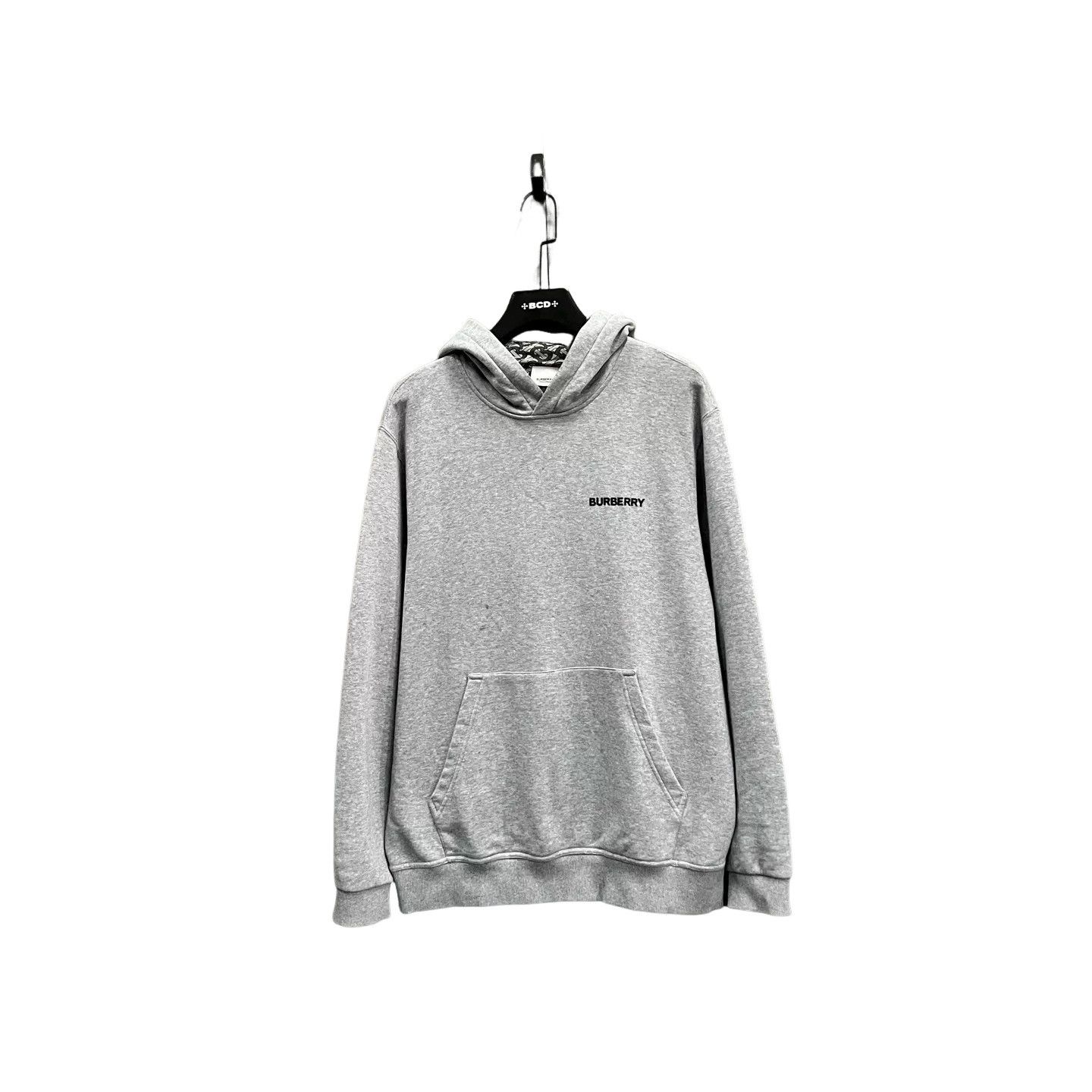 Burberry Burberry Gray Logo Print Hoodie L Size US L / EU 52-54 / 3 - 1 Thumbnail