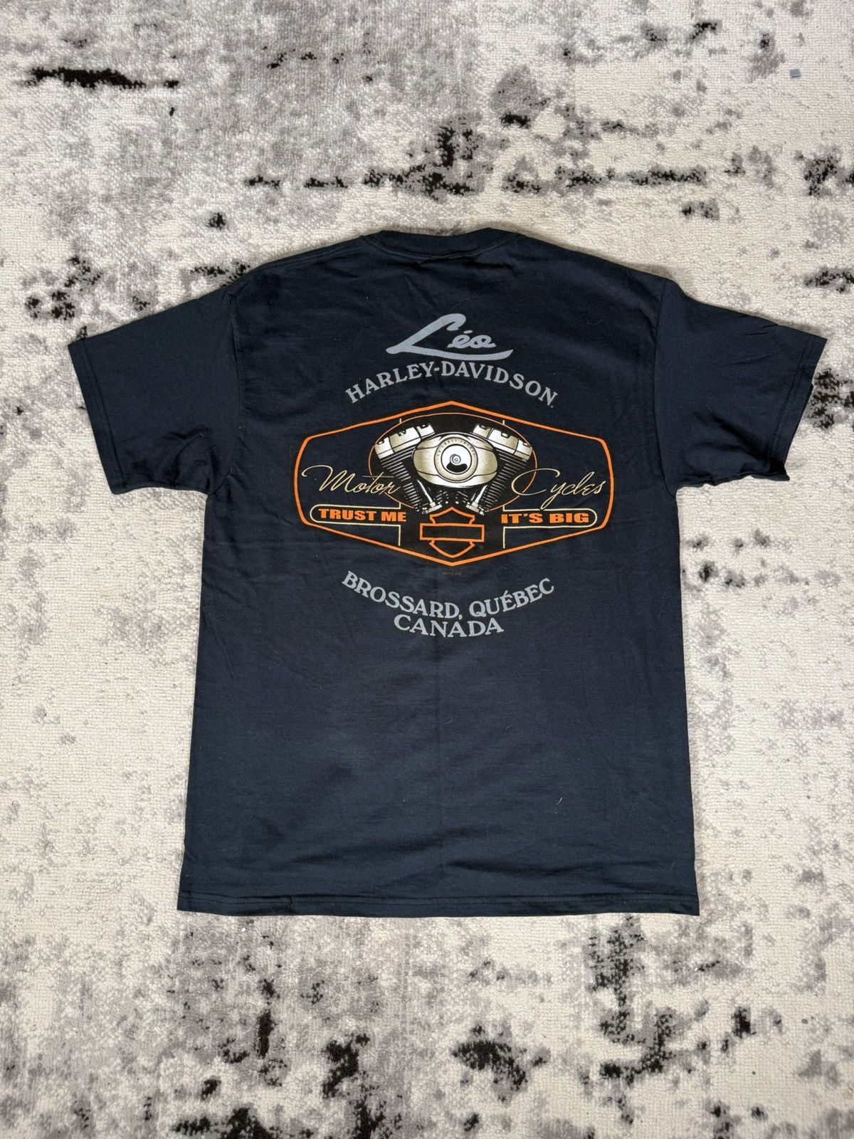Harley Davidson Y2K 2003 Harley Davidson Life Begins Brossard T-Shirt Size US L / EU 52-54 / 3 - 2 Thumbnail