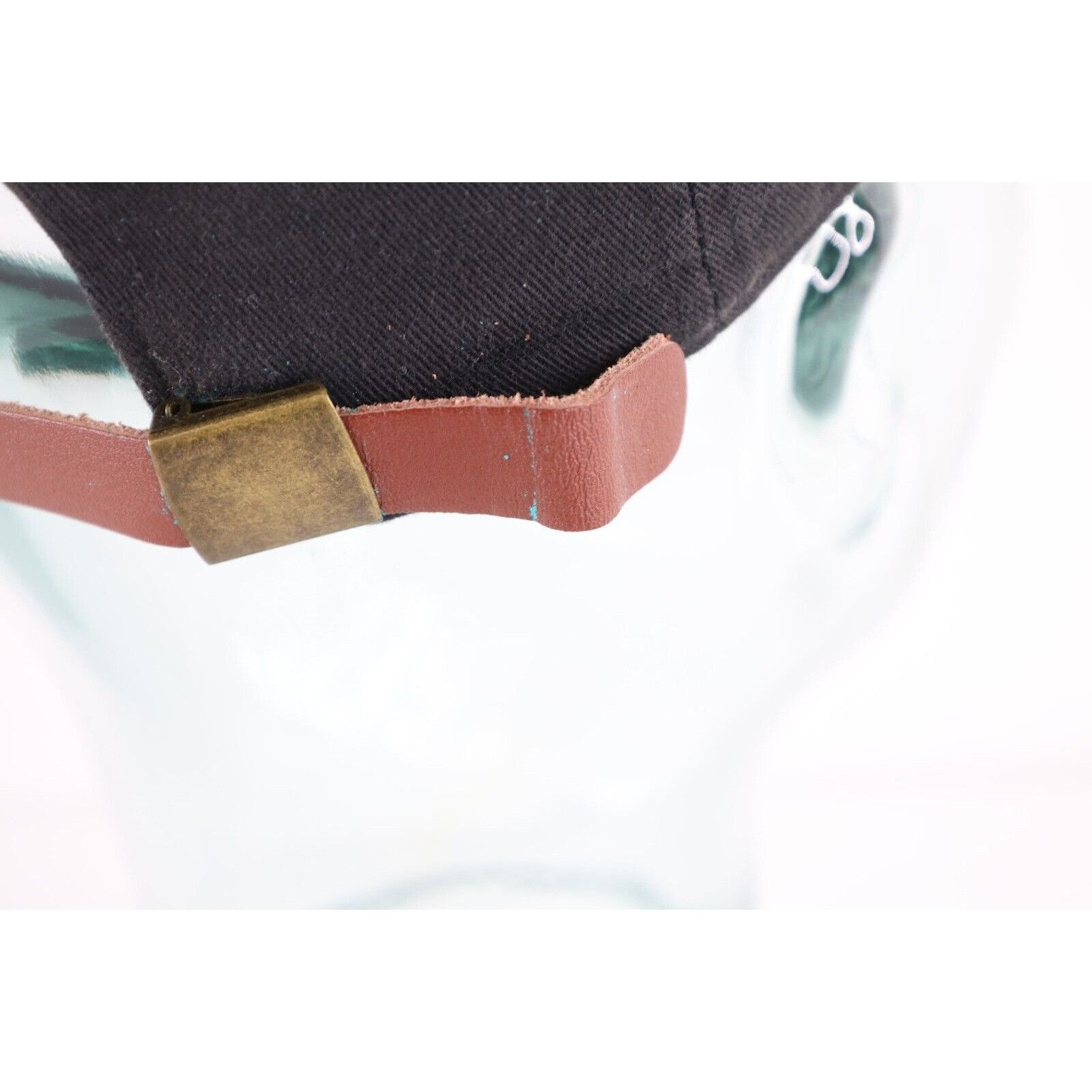 Greg Norman × Vintage Vintage 90s Greg Norman Golf Shark Golfing Leather Strap Hat Size ONE SIZE - 5 Thumbnail