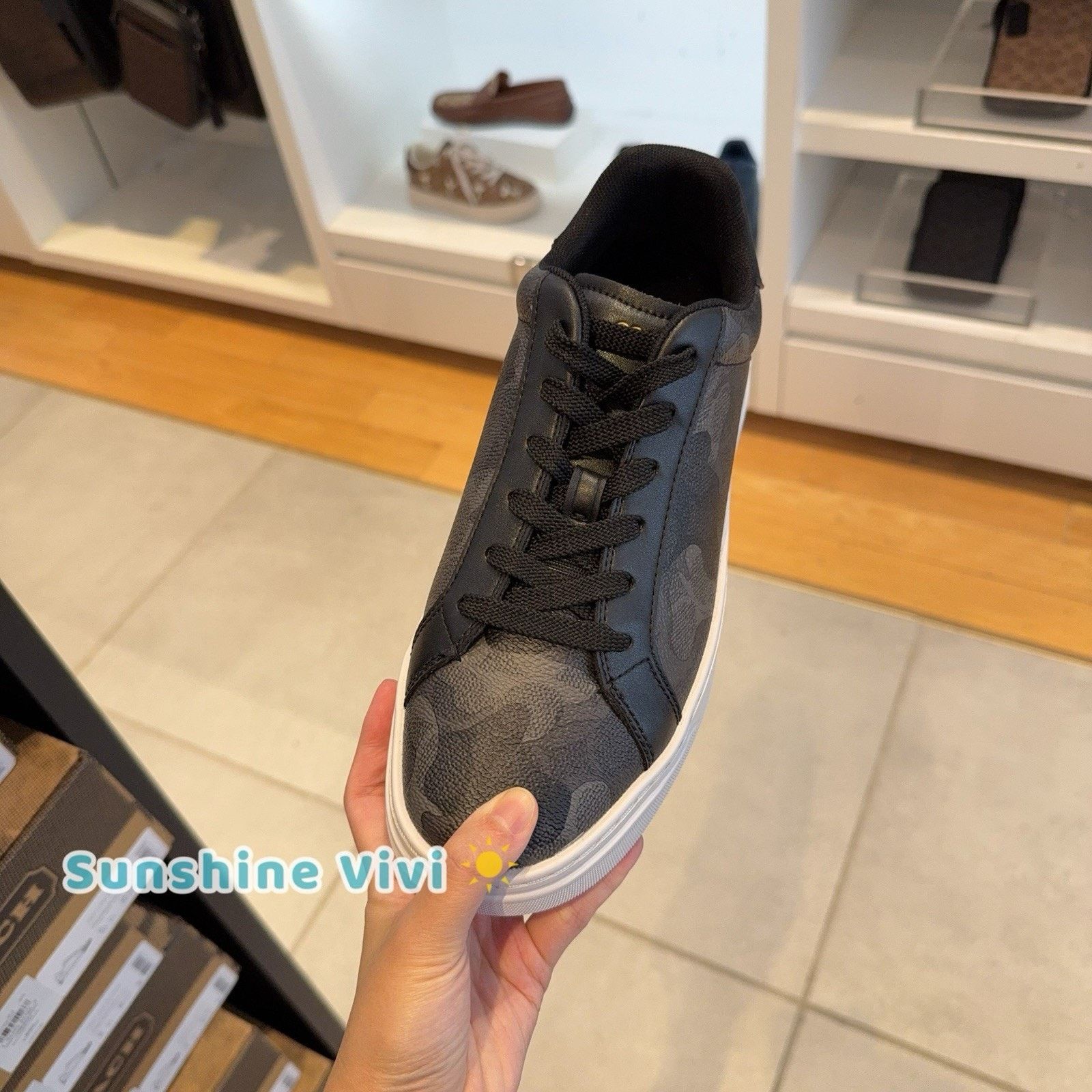 Coach NEW Coach men's High Line Sneaker Camo / Black CZ556 us 8.5 Size US 8.5 / IT 38.5 - 2 Thumbnail