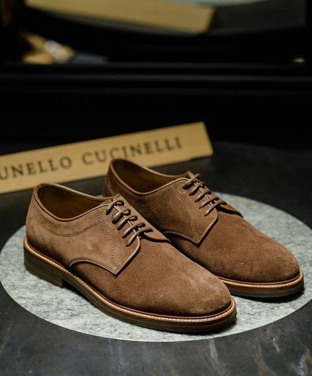 Brunello Cucinelli o1w1db10125 Derby Shoes in Brown Size US 10 / EU 43 - 7 Thumbnail