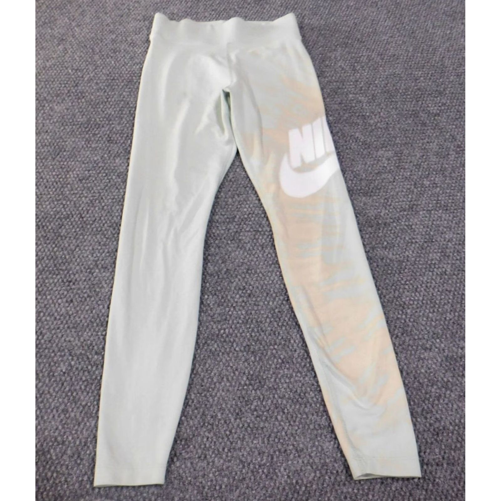 Nike Nike Dri-FIT Leggings Womens XS Green Logo Stretch Running Compression Straight Inseam 26in Registered: Women, Leggings, Athletic, Running & Jogging Size 40" / US 18 - 2 Thumbnail