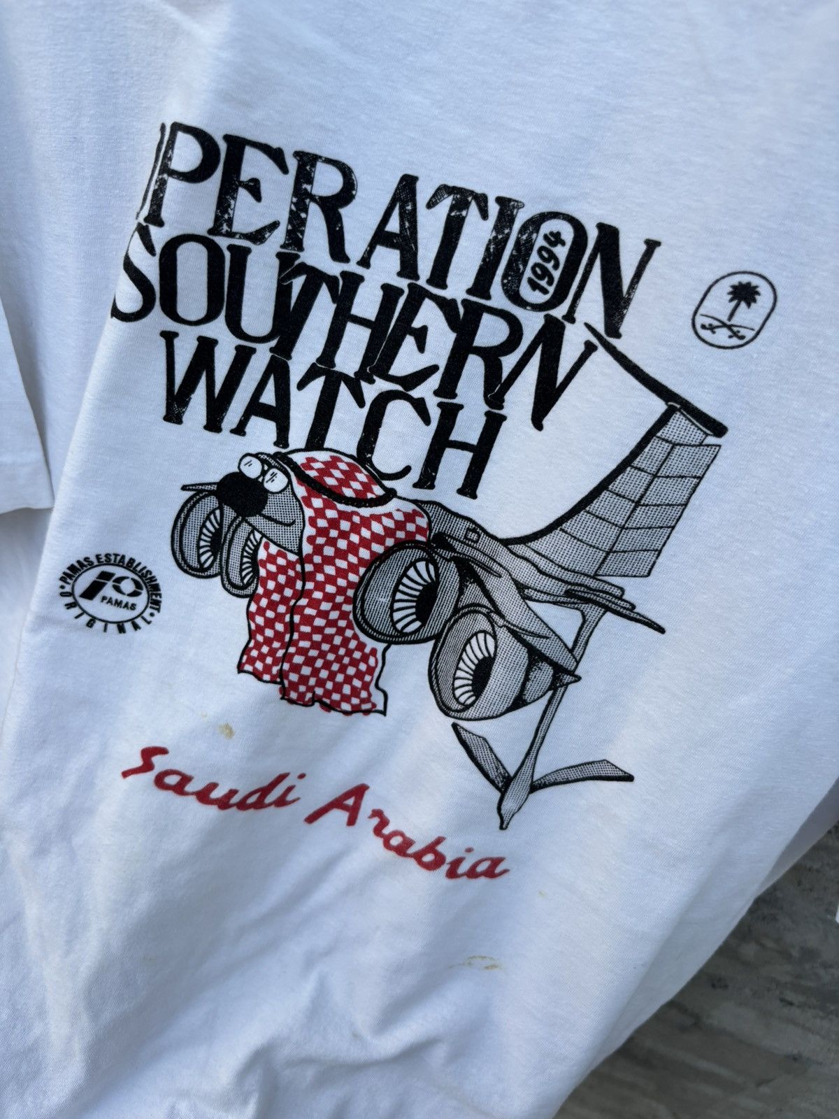 Vintage Vtg 1994 Operation Southern Watch Saudi Arabia Military Size US L / EU 52-54 / 3 - 3 Thumbnail