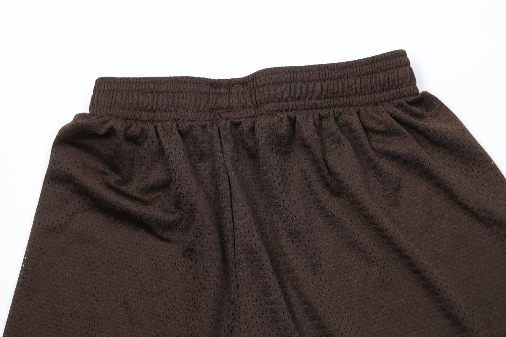 Vintage Vintage 90s Y2K Streetwear Mesh Above Knee Shorts Brown Size US 34 / EU 50 - 8 Thumbnail