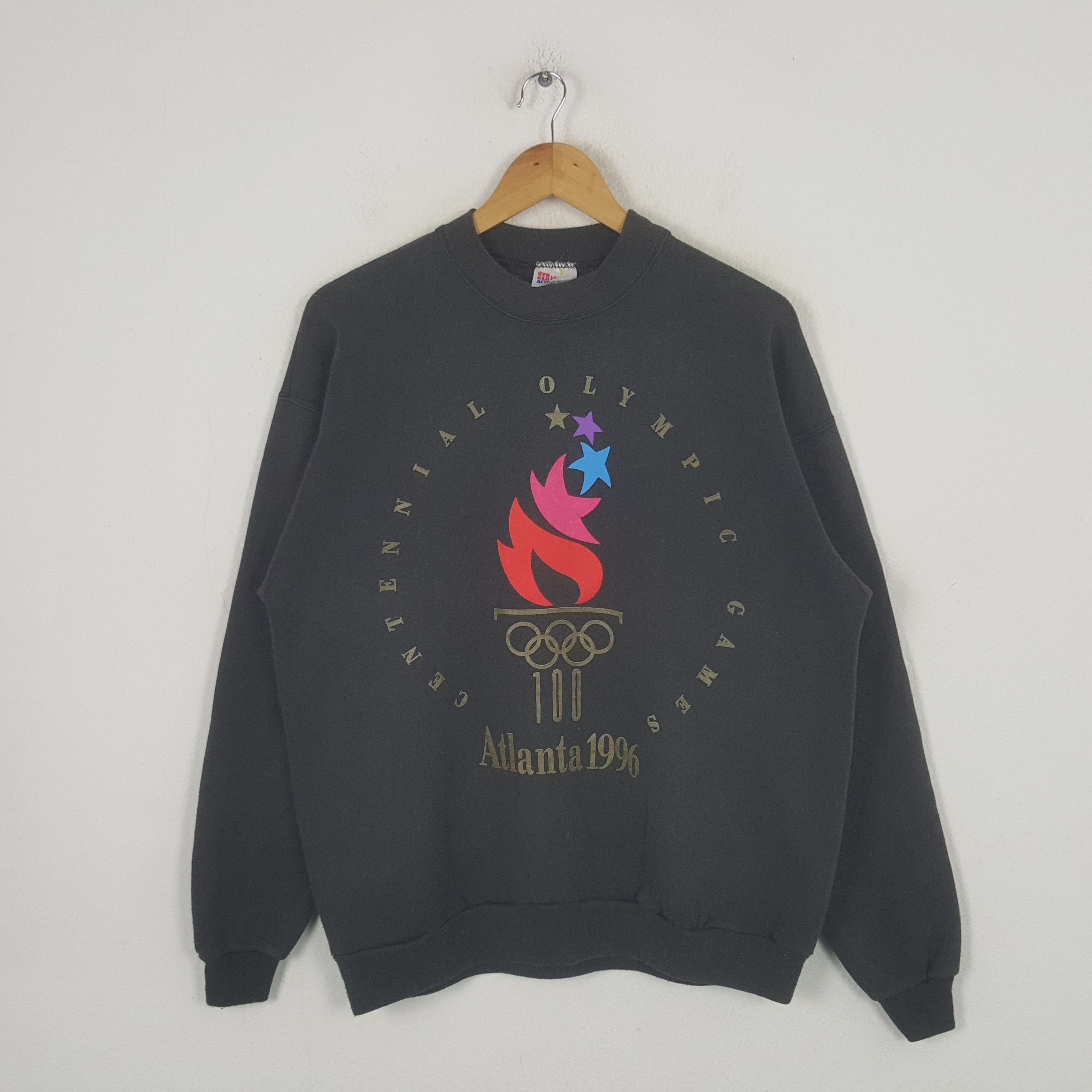 USA Olympics Vintage Olympic Atlanta 1996 Sport Style Sweatshirt RR20 Size US L / EU 52-54 / 3 - 1 Thumbnail