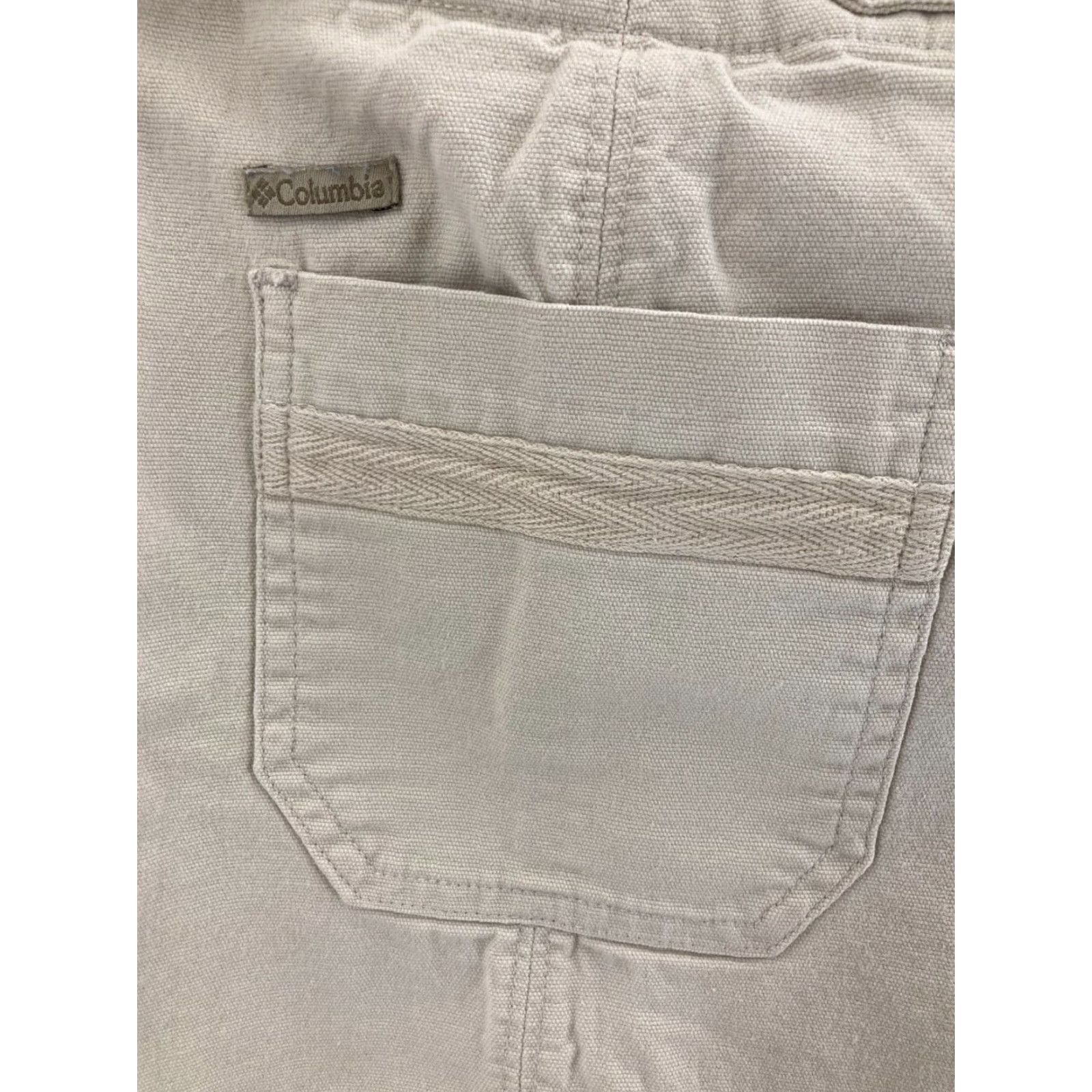 Vintage Columbia Mini Skirt Womens 4 Stretch Cotton Khaki Beige Casual Size 27" / US 4 / IT 40 - 6 Thumbnail