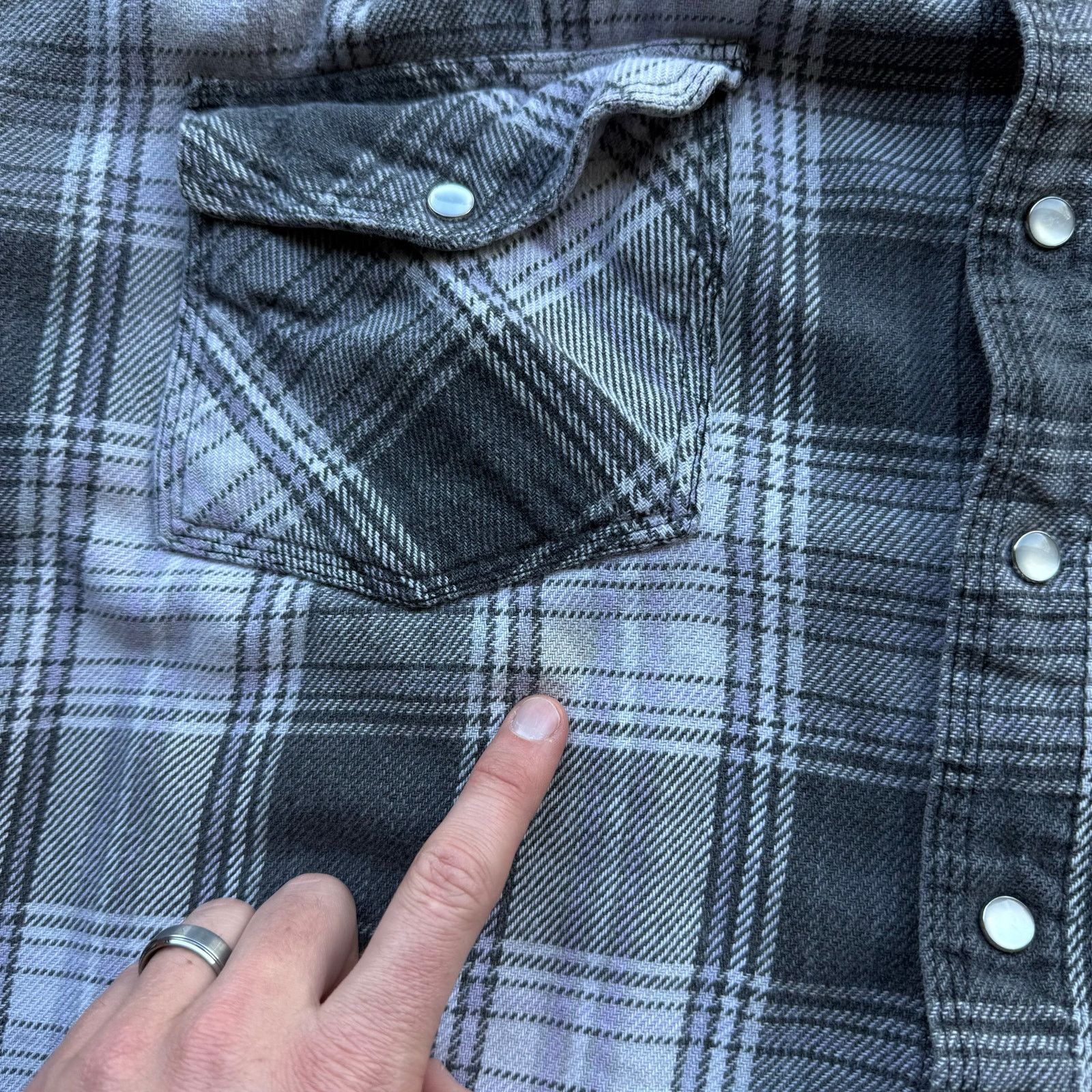 FiveBrother Vintage Five Brother Pearl Snap Cotton Flannel XLT Size US XL / EU 56 / 4 - 9 Thumbnail
