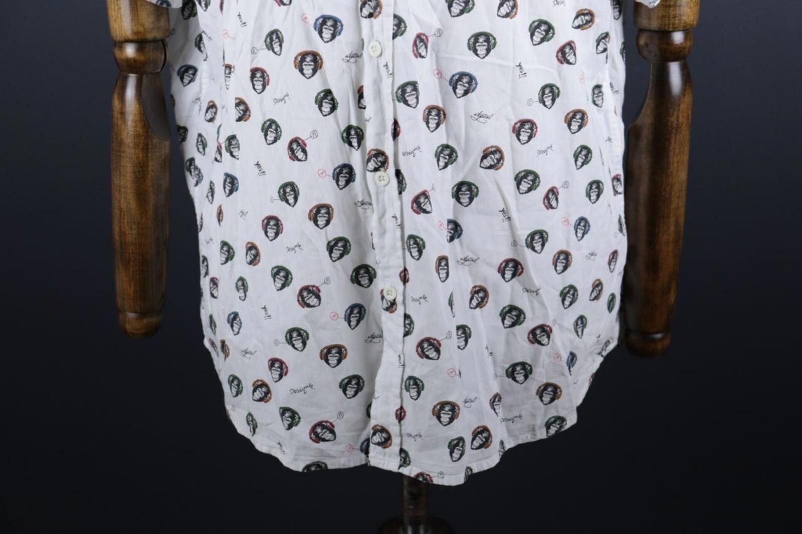 Desigual Desigual White Animal Printed Button Down Shirt Size XXL Size US XXL / EU 58 / 5 - 3 Thumbnail
