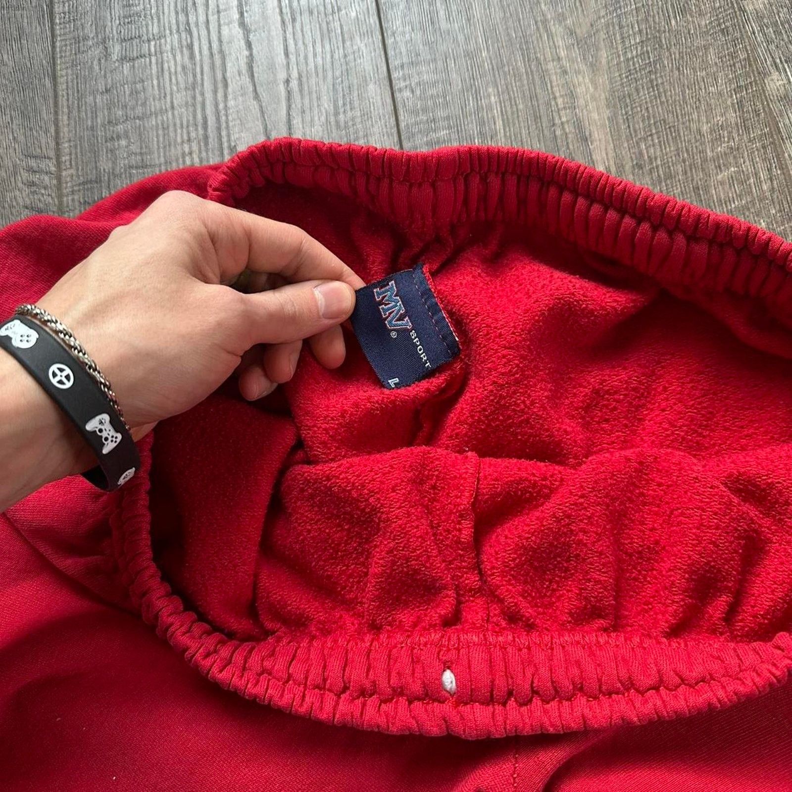 Vintage Vintage 80s Cotton Red Monterey California Sporty Sweatpants Size US 34 / EU 50 - 2 Thumbnail
