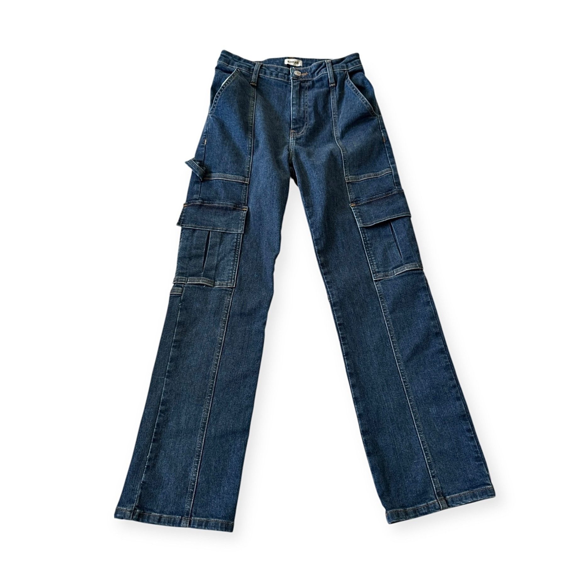 Simkhai Simkhai Blue Damen Farbe Denim Cotton Jeans, Size 26, New wi Size 25" / US 0 / IT 36 - 6 Thumbnail