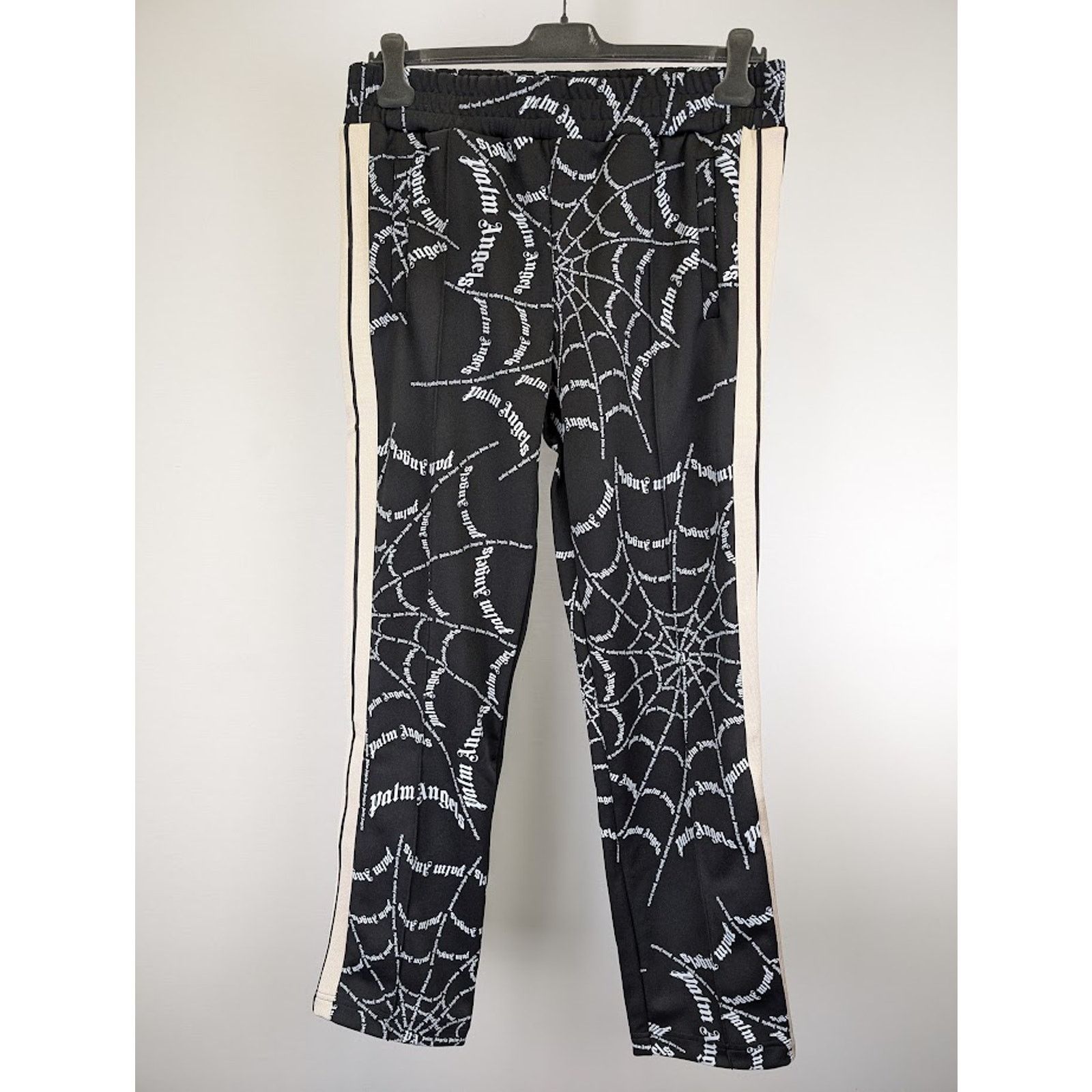 Palm Angels o1rshd1 Spider Web Classic Track Pant in Black Off White XXL Size US 38 / EU 54 - 3 Thumbnail