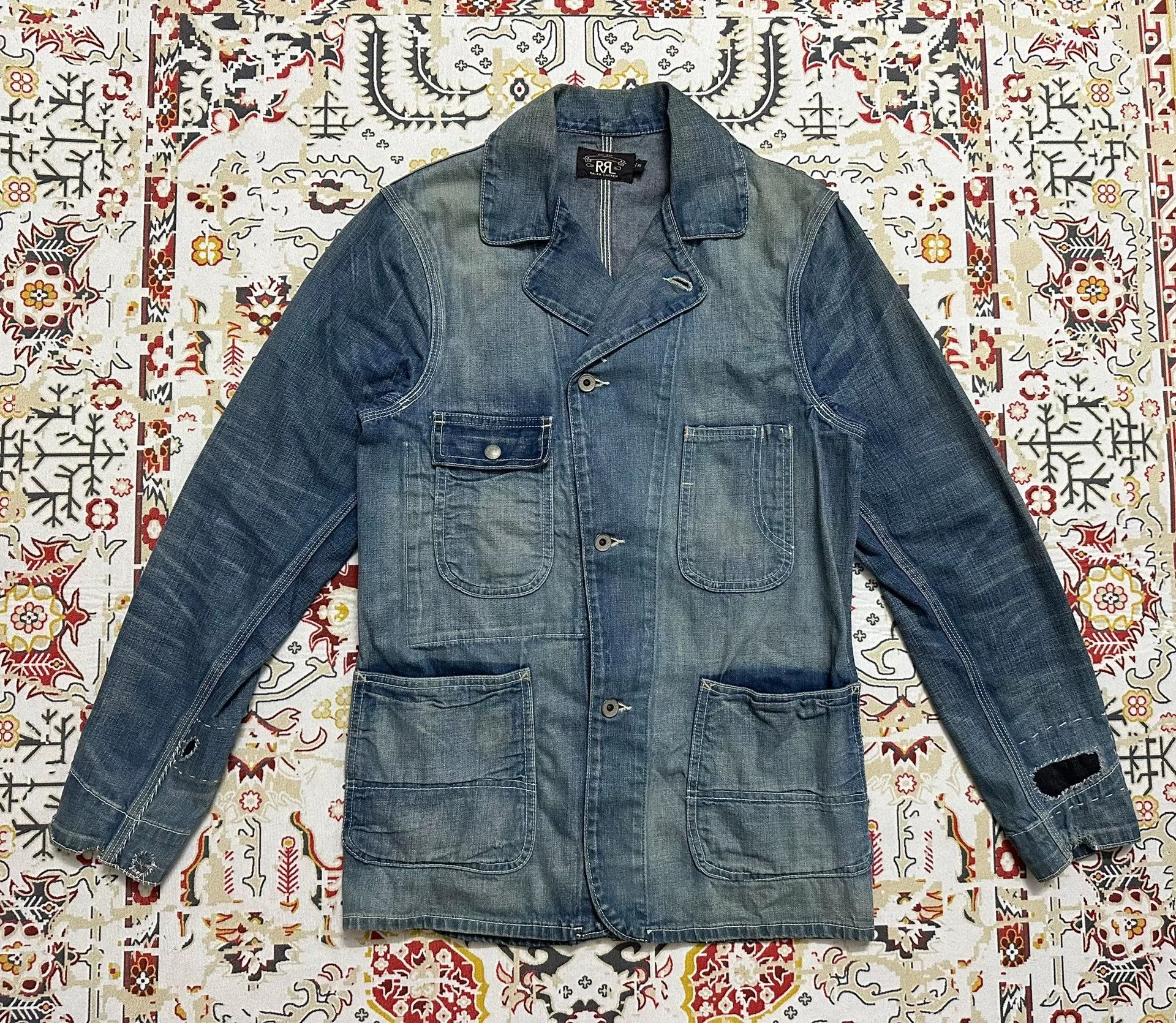 RRL Ralph Lauren RRL Double RL Vintage Denim Jacket Size US XS / EU 42 / 0 - 1 Thumbnail