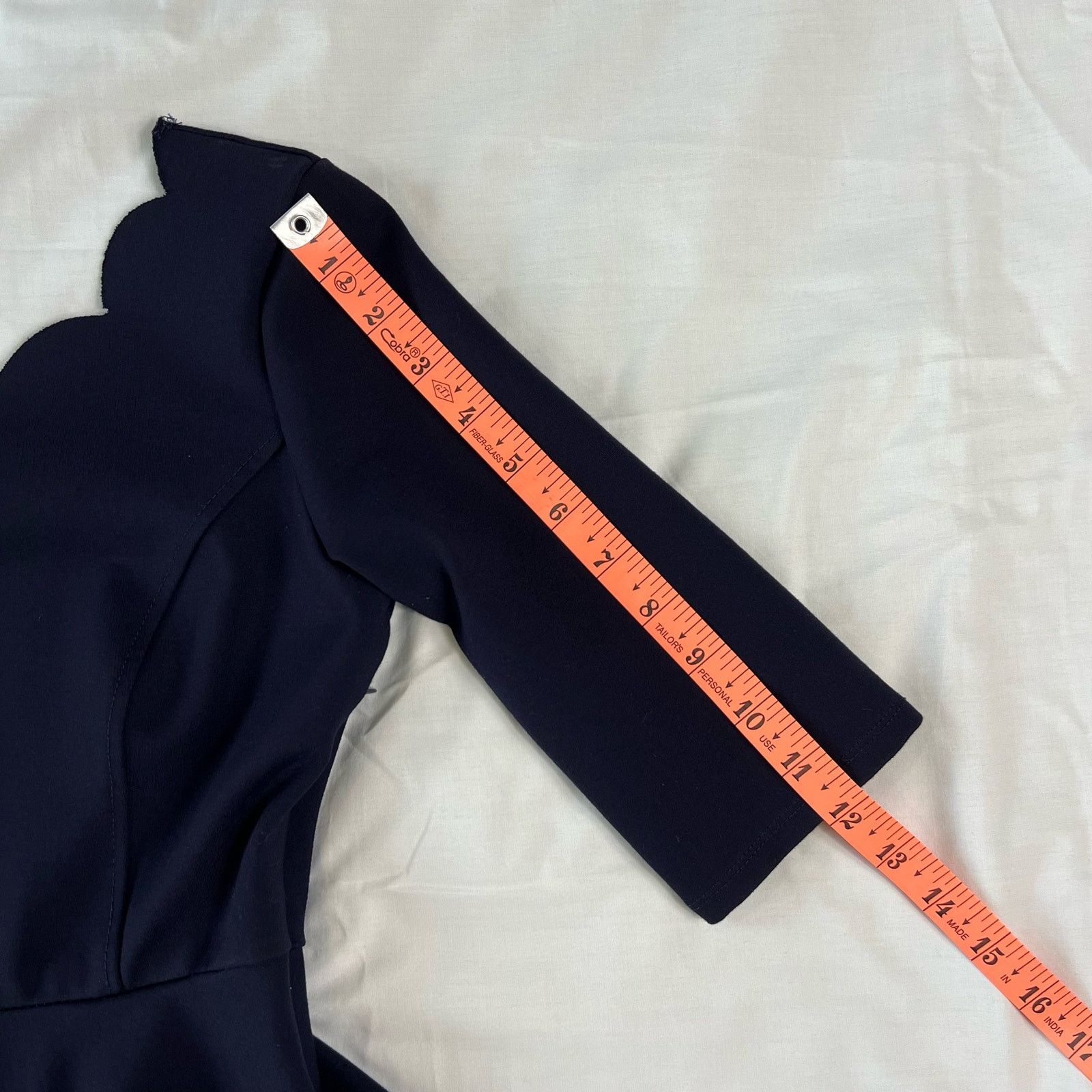 Other Lulus Women's Medium Tip The Scallops Navy Mini Dress Cute Size M / US 6-8 / IT 42-44 - 6 Thumbnail