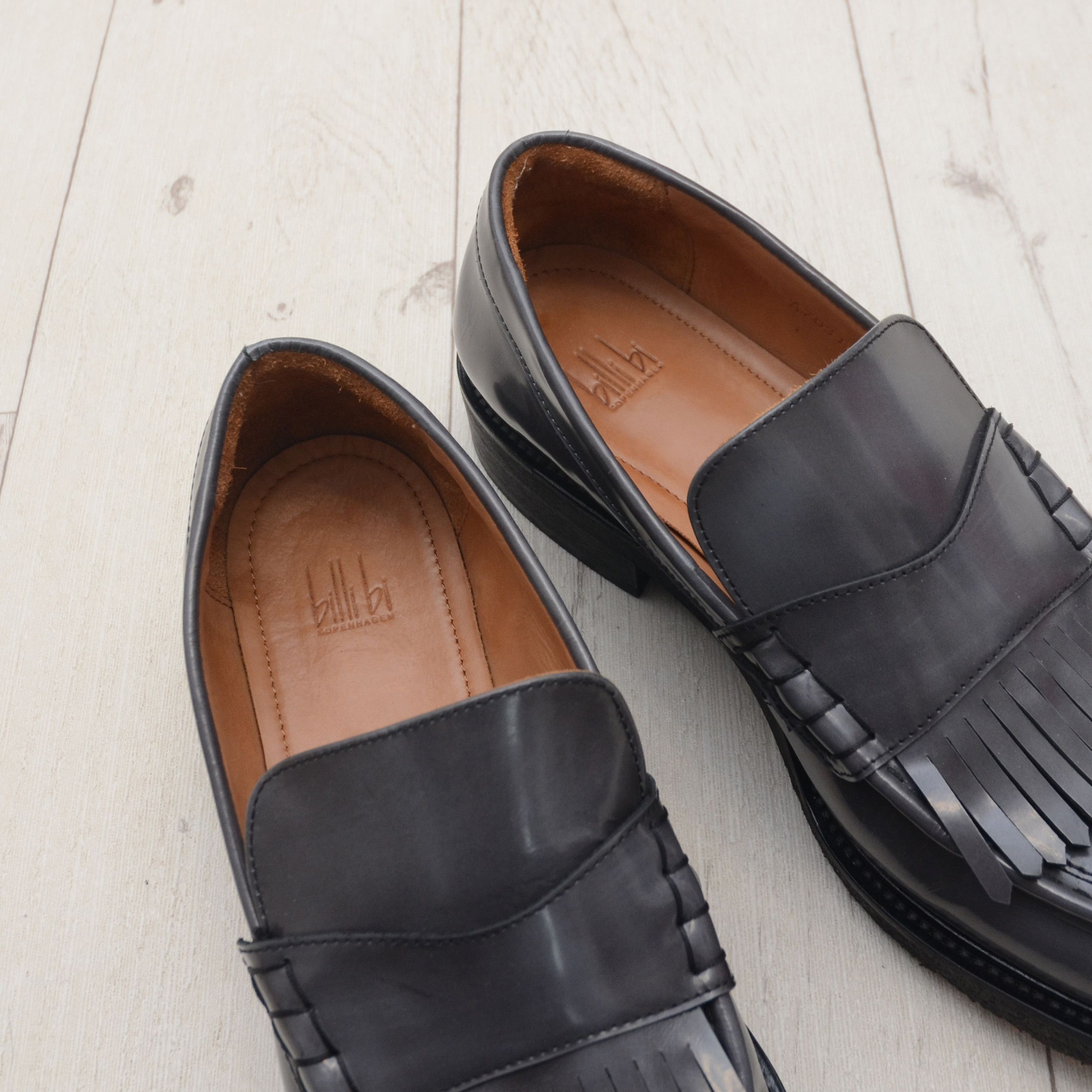 Billi Bi Billi Bi Copenhagen EU 42 Leather Loafers Slip-On Shoes Size US 12 / IT 42 - 19 Thumbnail