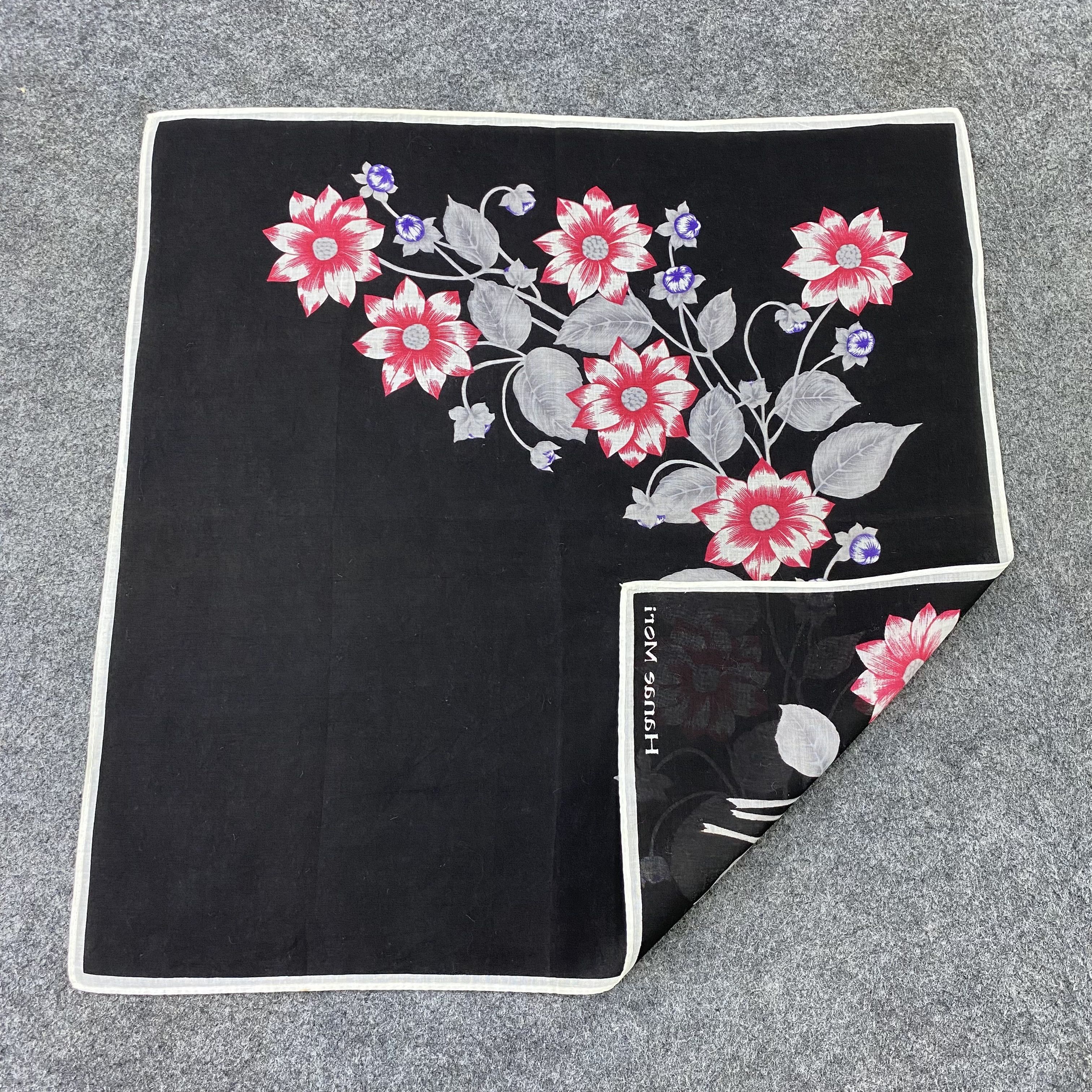 Hanae Mori Hanae Mori Handkerchief Neckerchief Bandana-B1591 Size ONE SIZE - 5 Thumbnail