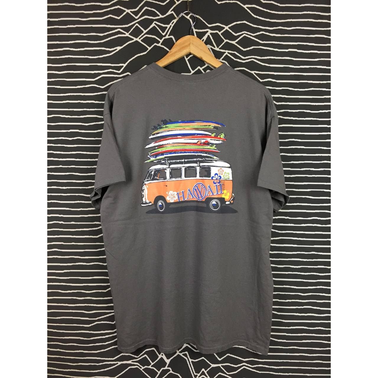 Gildan Volkswagen Camper Van Screenprinted Hawaiian Tee Size US XL / EU 56 / 4 - 1 Thumbnail