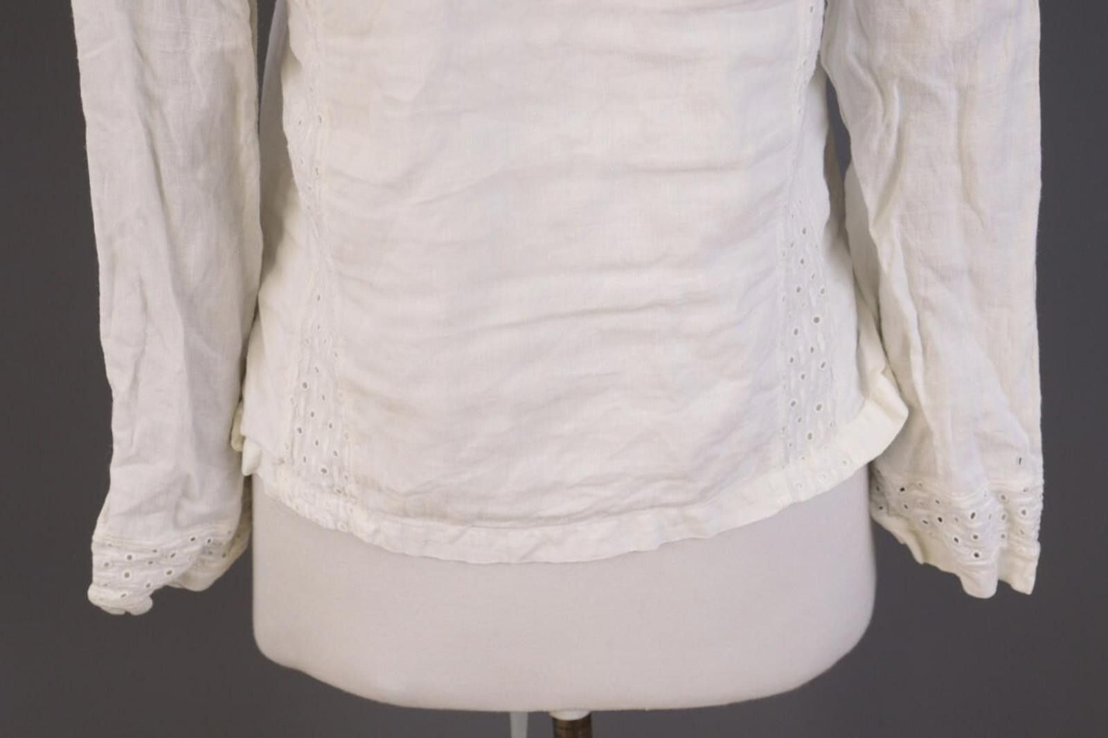 120% Lino 120% Lino White Long Sleeve V-Neck Summer Linen Top Shirt Size M / US 6-8 / IT 42-44 - 12 Thumbnail
