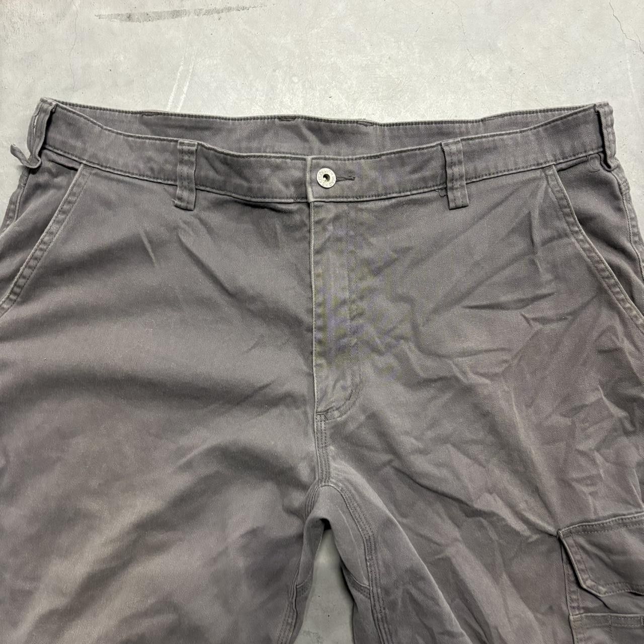 Japanese Brand × Vintage Crazy Vintage Y2K/2000s Super Baggy Grey Skater Style Cargo Pants! Size US 38 / EU 54 - 4 Thumbnail