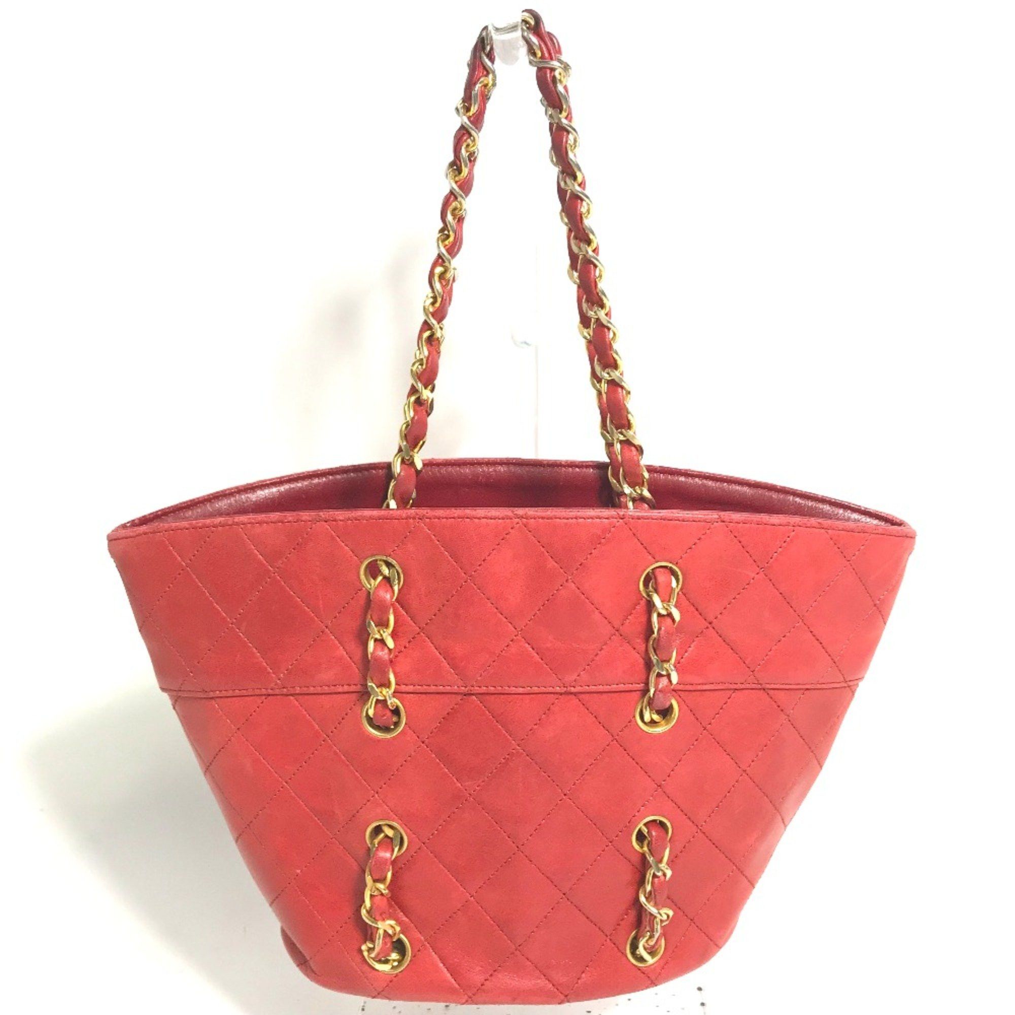 Chanel Chanel vintage Chain Shoulder Hand Bag Shoulder Bag Red Gold Size ONE SIZE - 1 Thumbnail