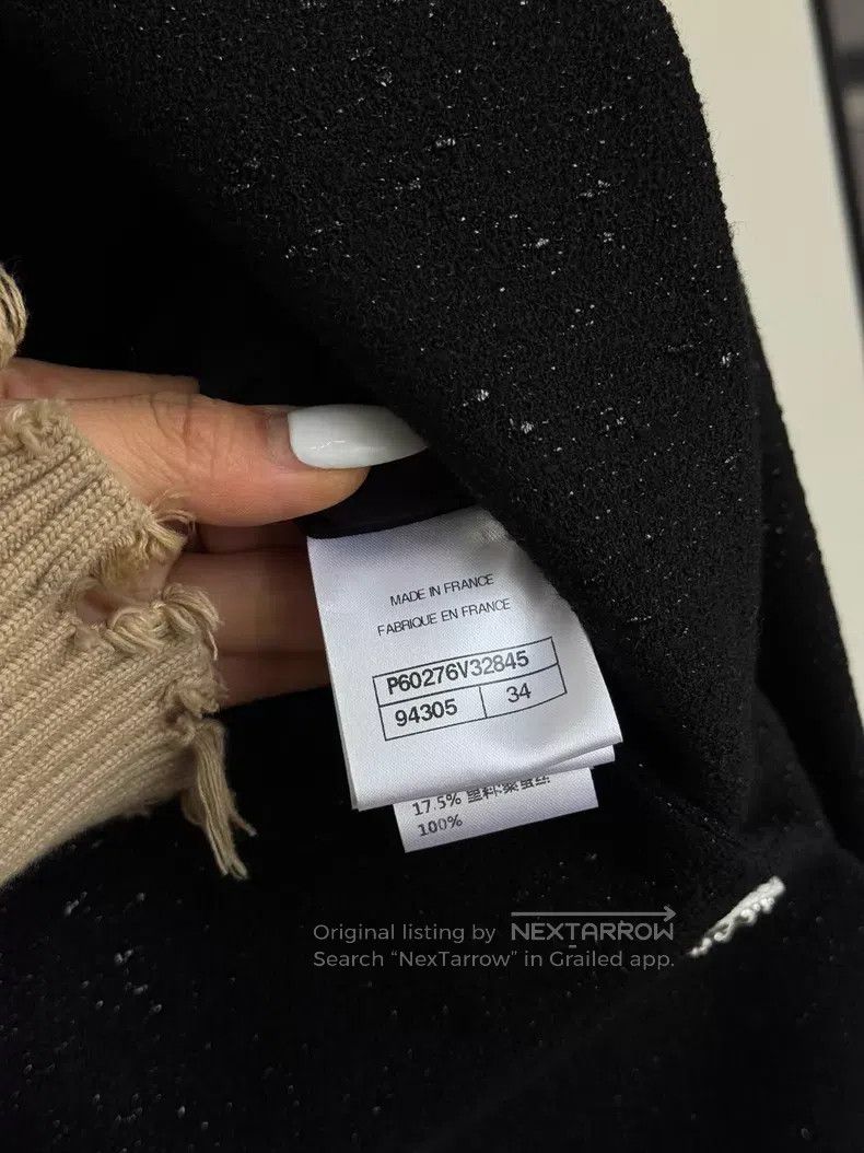 Chanel Chanel Cruise Series Black Flash Double-breasted Suit Jack Size XXS / US 00 / IT 34 - 7 Thumbnail