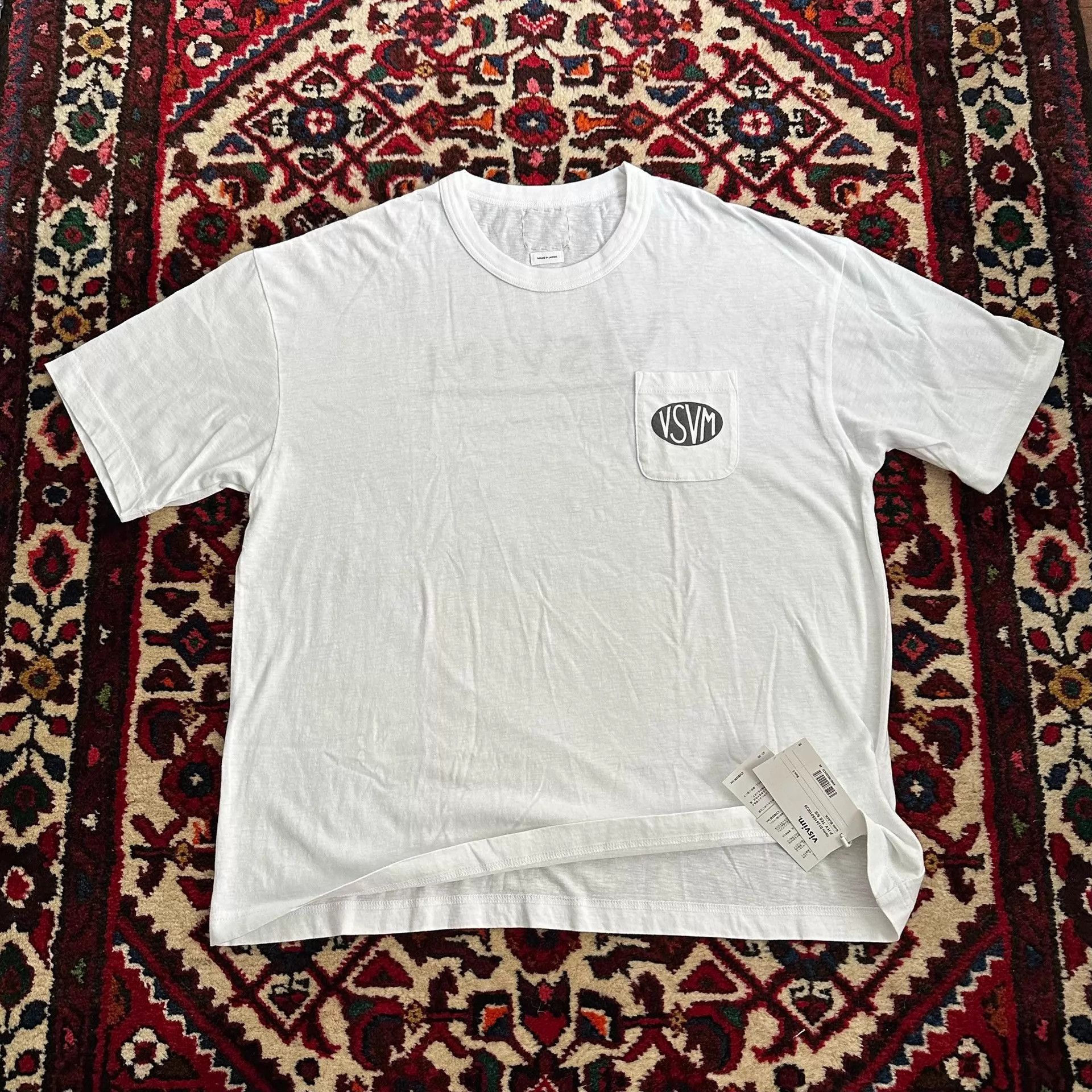 Visvim White Short Sleeve Pocket T-Shirt Size US L / EU 52-54 / 3 - 1 Thumbnail