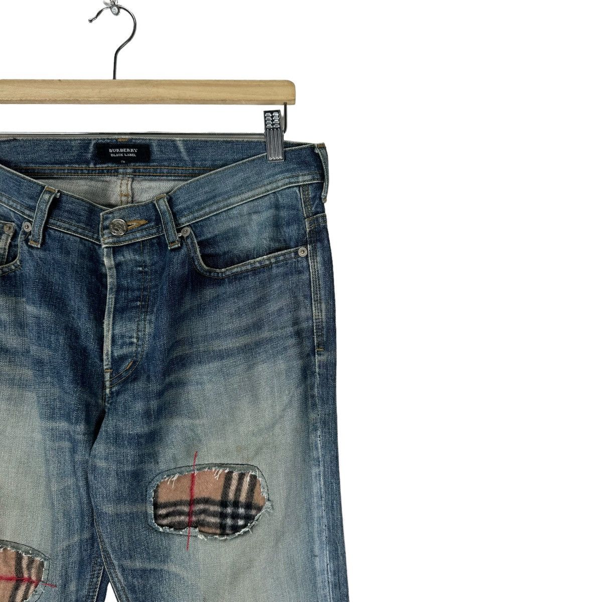 Burberry 🌟BURBERRY BLACK LABEL PATCHWORK DENIM JEANS Size US 34 / EU 50 - 3 Thumbnail