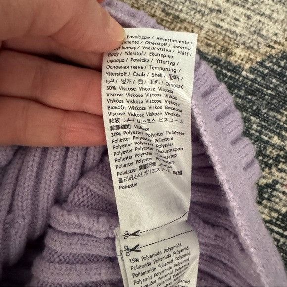 Other Queen of Jetlags x NA-KD Lavender One Shoulder Knit Cropped Size M / US 6-8 / IT 42-44 - 4 Thumbnail