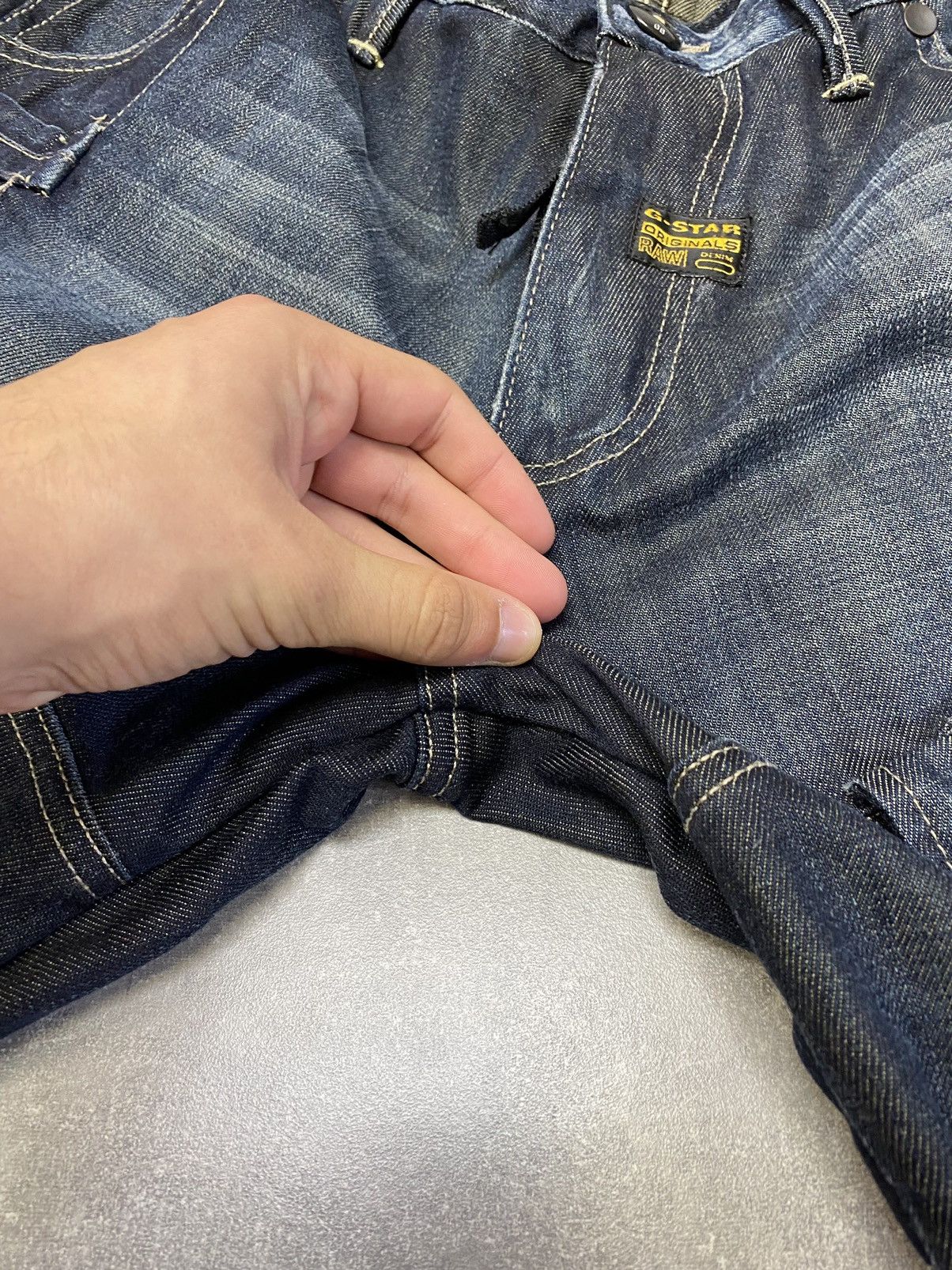 G-Star × Vintage Vintage G Star Raw Denim Biker Cargo Double Knee Pants Size US 34 / EU 50 - 11 Thumbnail