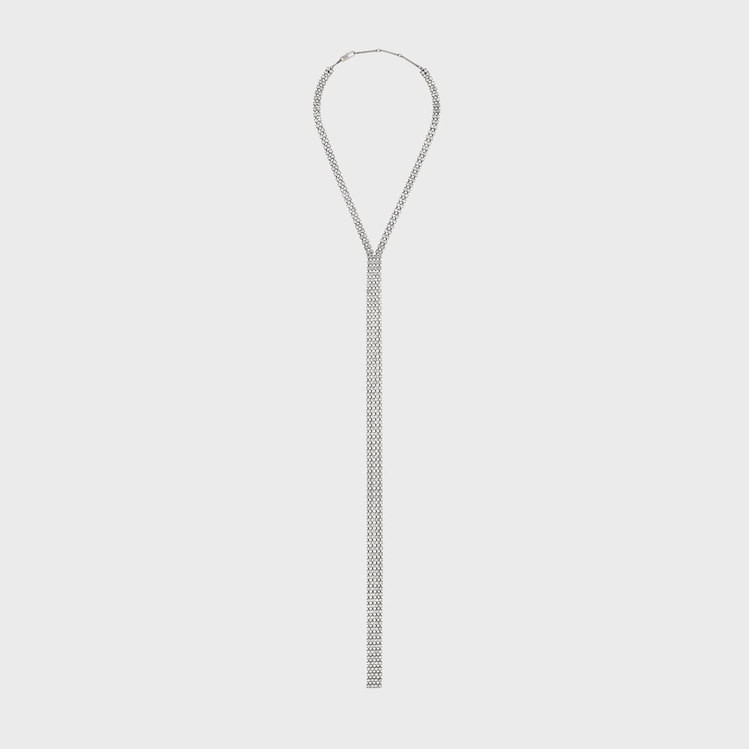 Celine o1bcso1str0824 Size: OS / Boy Doll Tie Necklace in Silver Size ONE SIZE - 1 Thumbnail