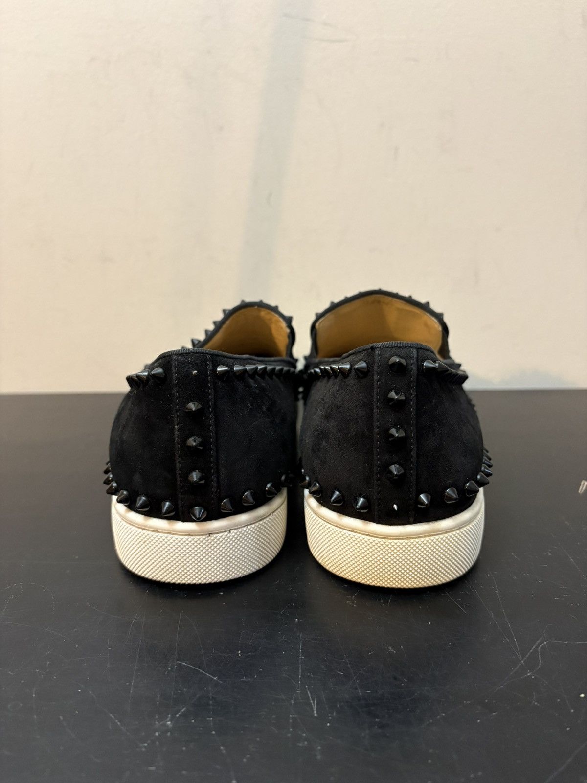 Christian Louboutin Christian Louboutin Red Bottom Pik Boat Spike Sneakers Black Size US 9.5 / EU 42-43 - 5 Thumbnail