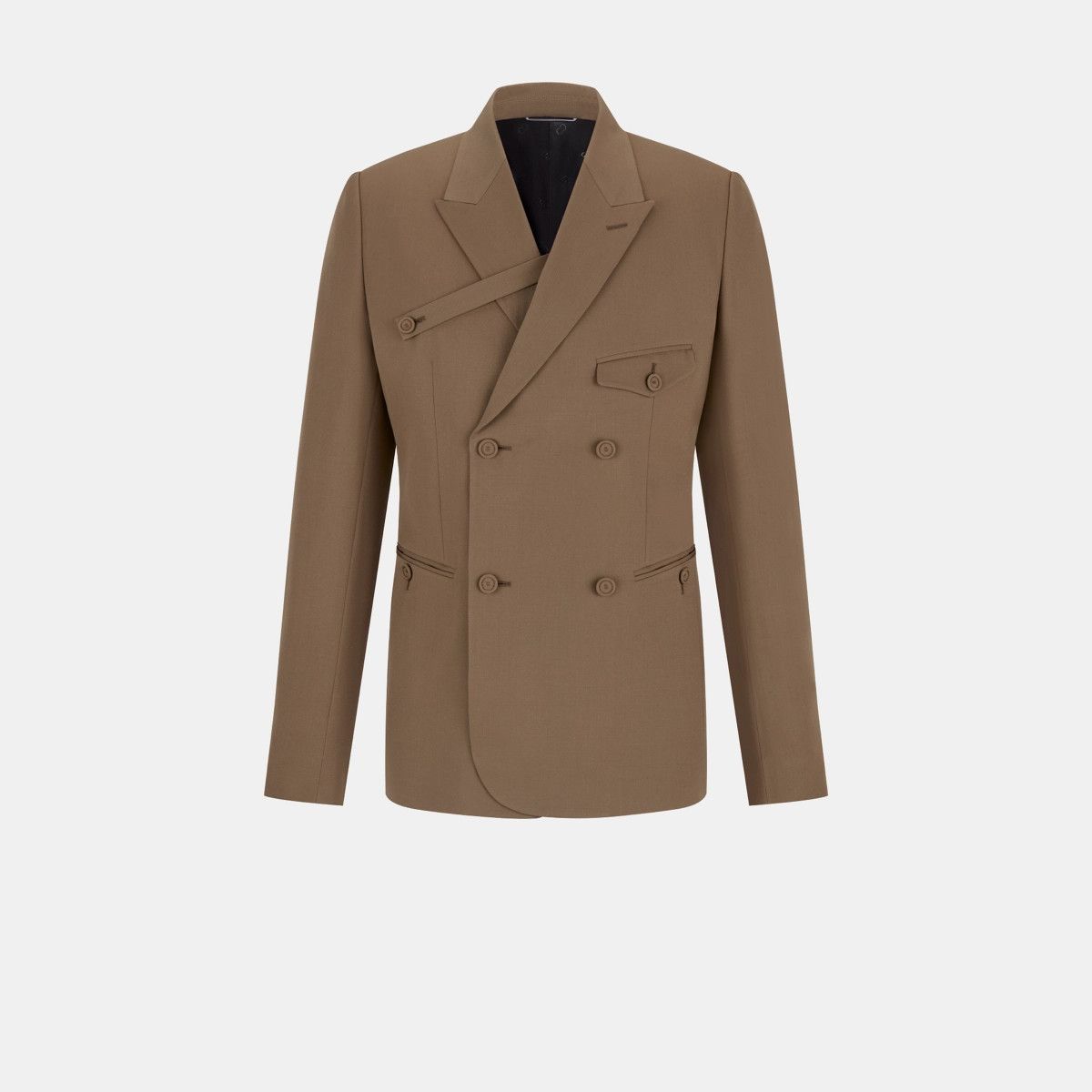 Dior o1bcso1str1224 Jacket with Button Placket in Brown Size US L / EU 52-54 / 3 - 1 Thumbnail