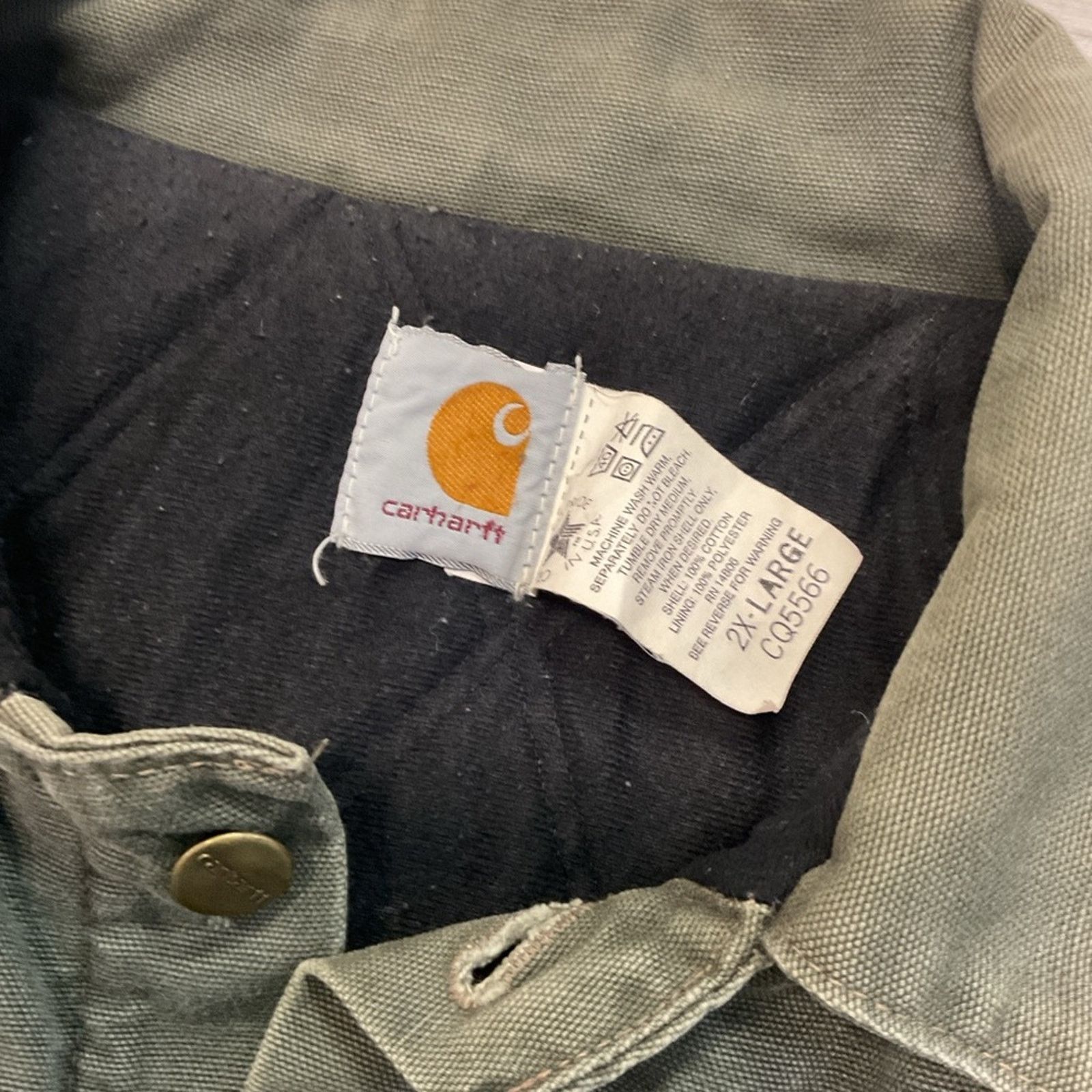 Carhartt Vintage Carhartt Duck Quilt Lined Green Jacket Size US XXL / EU 58 / 5 - 3 Thumbnail