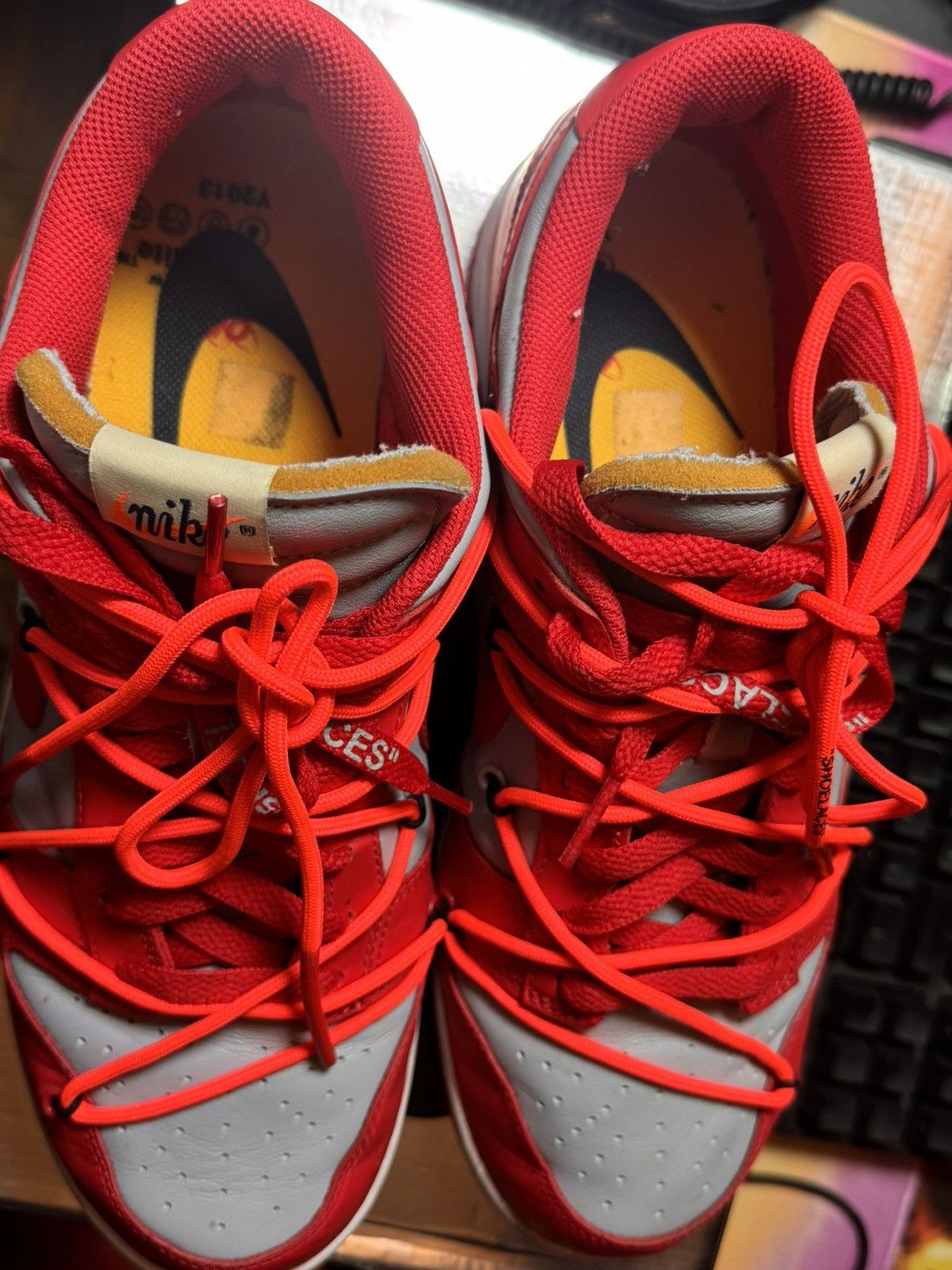 Nike × Off-White Nike x OFF WHITE Dunk Varsity Red Size US 10 / EU 43 - 4 Thumbnail