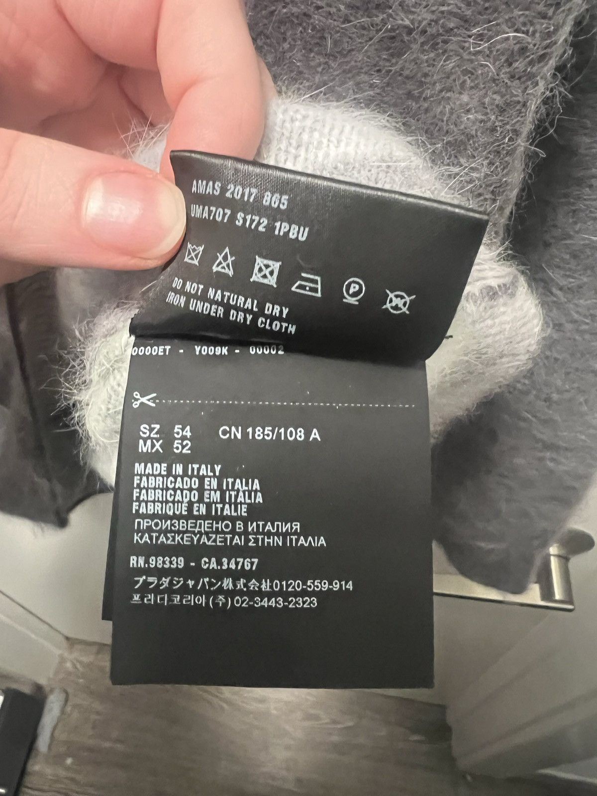 Prada Prada F/W 2017 Angora Mohair "Still Life" Sweater Size US L / EU 52-54 / 3 - 4 Thumbnail
