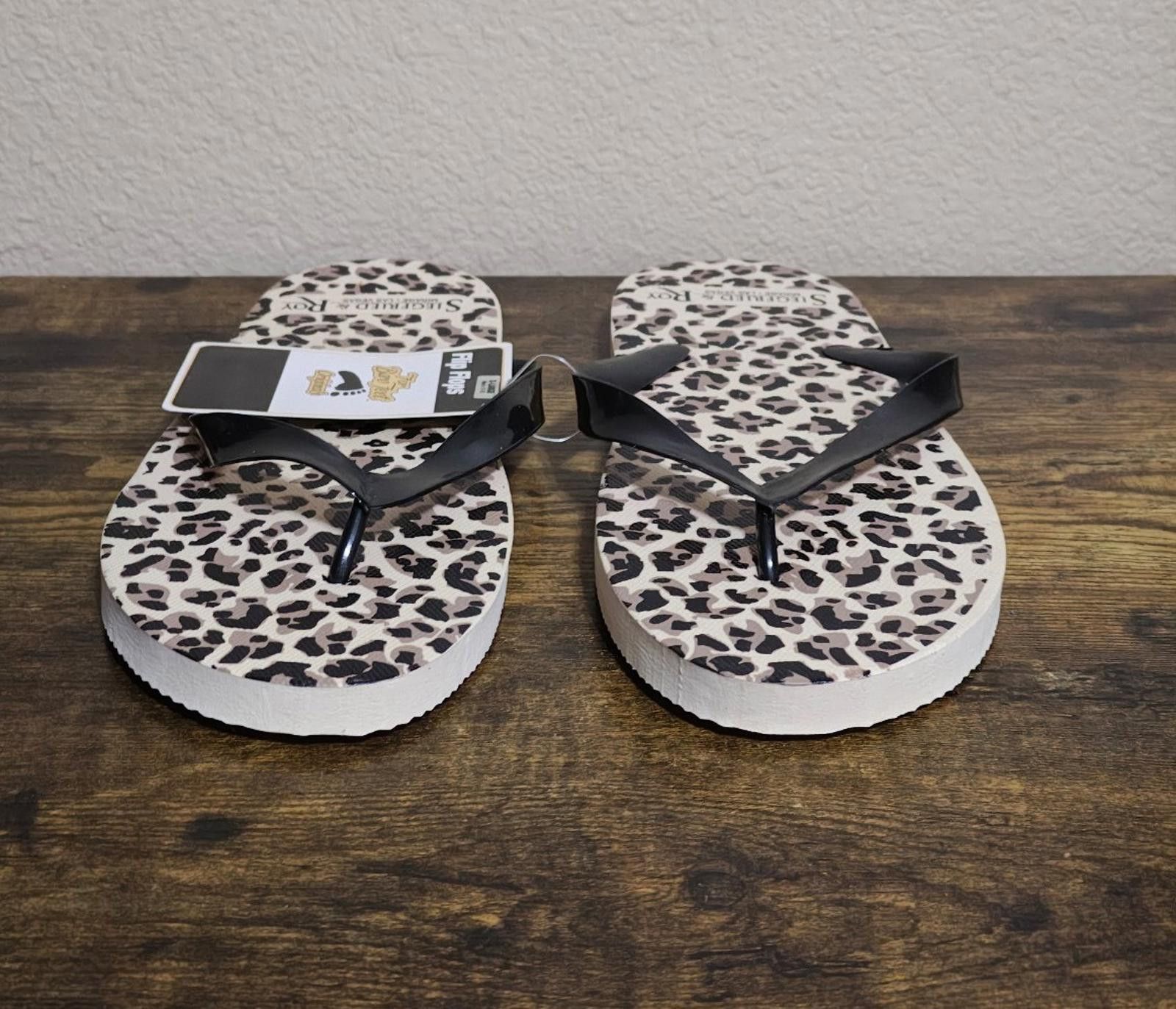Other 90's Siegfried & Roy The Mirage Las Vegas Leopard Flip Flops Size US 12 / EU 45 - 8 Thumbnail