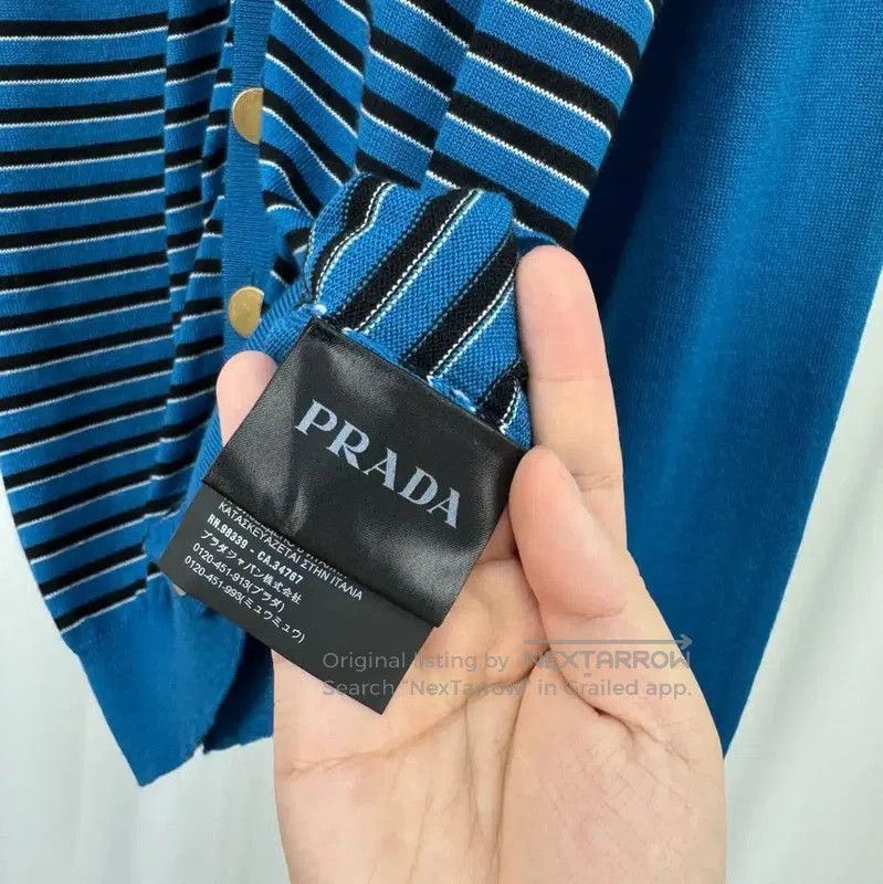 Prada Prada Striped Cardigan in Blue for Men. Size US L / EU 52-54 / 3 - 4 Thumbnail