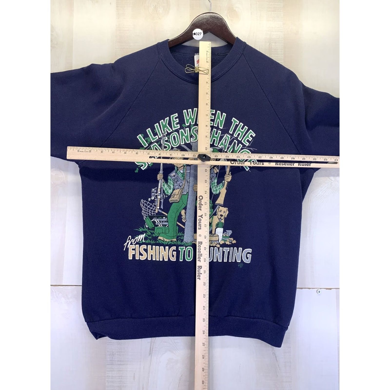 Jerzees VINTAGE Jerzees Fishing Hunting Funny Graphic Sweatshirt Mens XL USA Made-10327 Size US XL / EU 56 / 4 - 6 Thumbnail