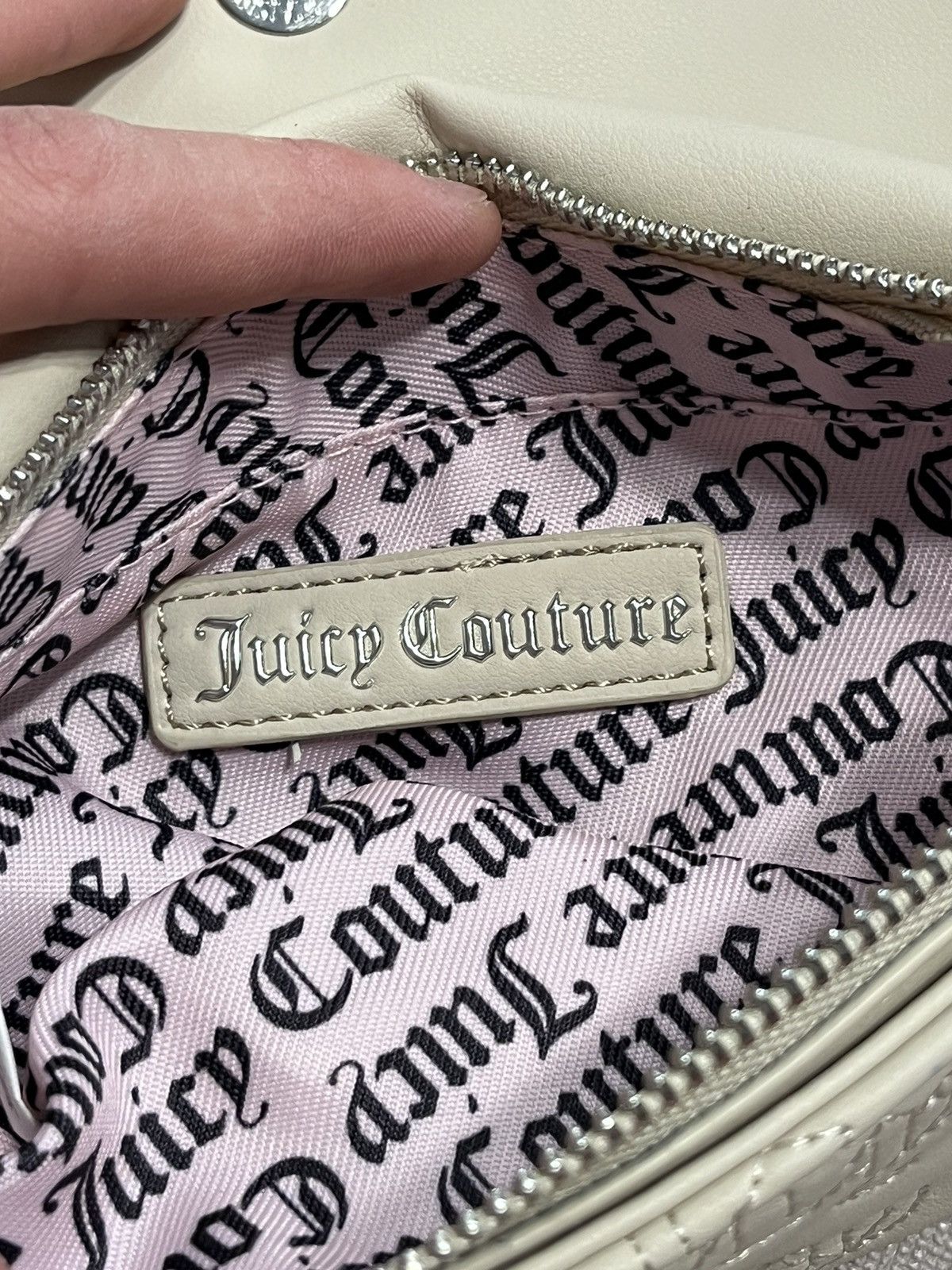 Juicy Couture Juicy Couture Womens White Wallet Bag Vintage Y2K Clutch Size ONE SIZE - 10 Thumbnail