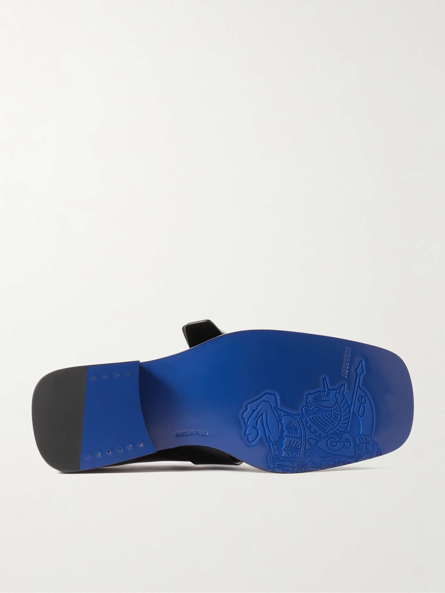 Burberry o1w1db10125 Leather Shield Loafers in Black Size US 9.5 / EU 42-43 - 3 Thumbnail