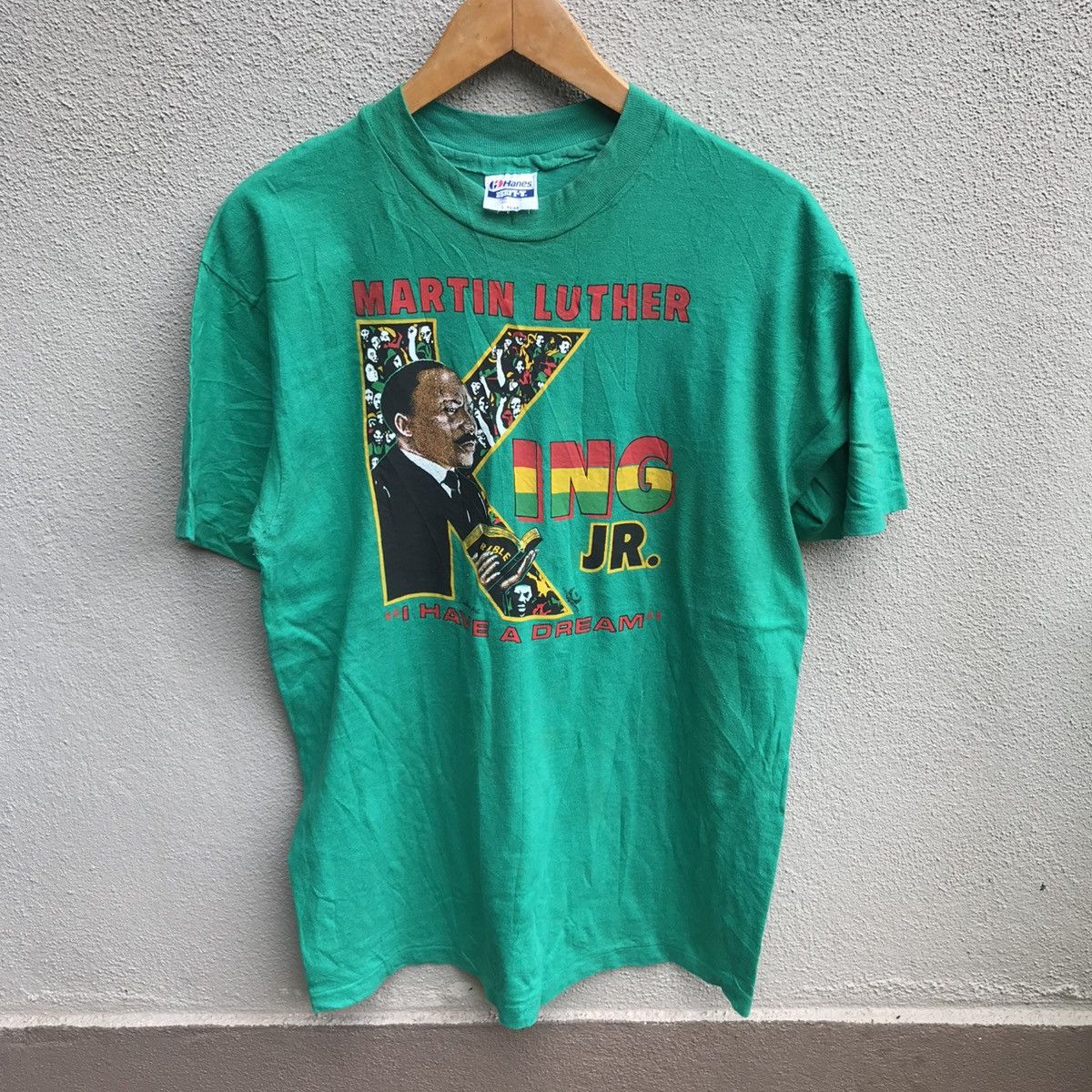 Vintage Vintage 90s MARTIN LUTHER KING jr usa president tee Size US M / EU 48-50 / 2 - 1 Thumbnail