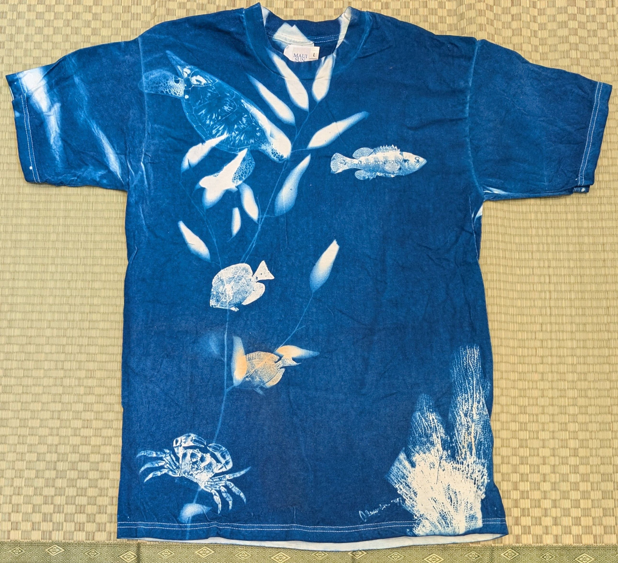 Other AWESOME 1 OF 1 Maui Sun Prints Cyanotype T-shirt Made in USA Size US L / EU 52-54 / 3 - 1 Thumbnail