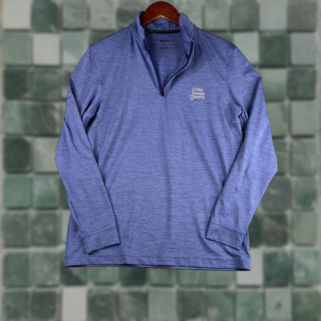 Under Armour Under Armour Golf 1/2 Zip Shirt Small Purple Long Sleeve Mens Size US S / EU 44-46 / 1 - 1 Thumbnail