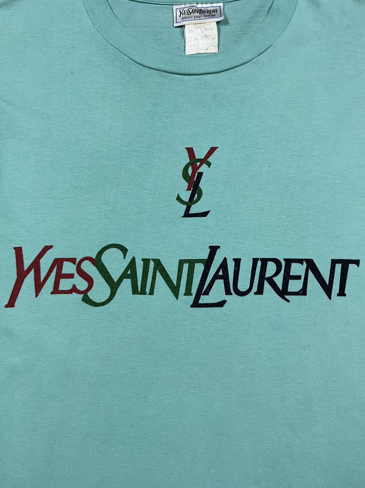 Yves Saint Laurent 90s YSL big logo tee Size US M / EU 48-50 / 2 - 5 Thumbnail