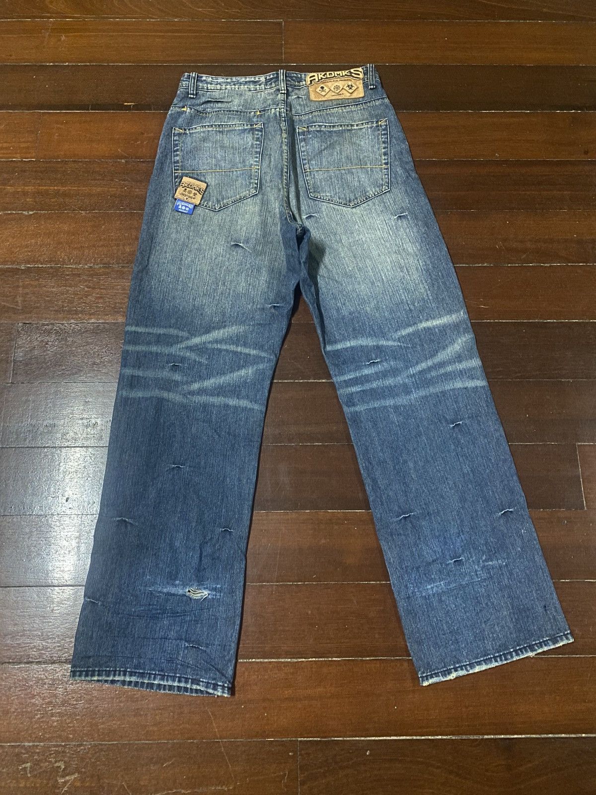 Akademiks Vintage Y2k Akdmks Grunge wide leg baggy Denim Size US 34 / EU 50 - 11 Thumbnail