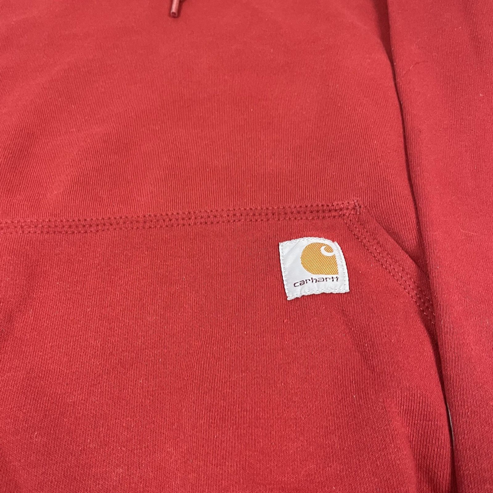 Carhartt Carhartt Men Red Signature Sleeve Logo Original Fit Hoodie S Size US S / EU 44-46 / 1 - 3 Thumbnail