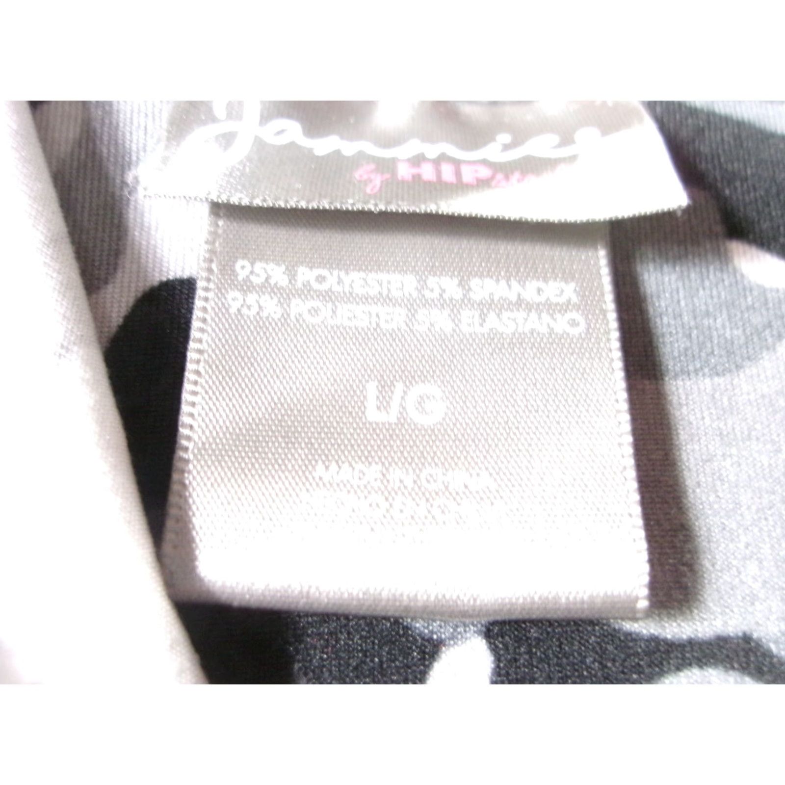 Vintage Jammies by HIPstyle Hoodie Womens L Gray Black White Camouflage Hood Pullover Zip Full Zip Pockets Hooded Drawstring Ribbed Cuff Polyester Spandex Size L / US 10 / IT 46 - 7 Thumbnail