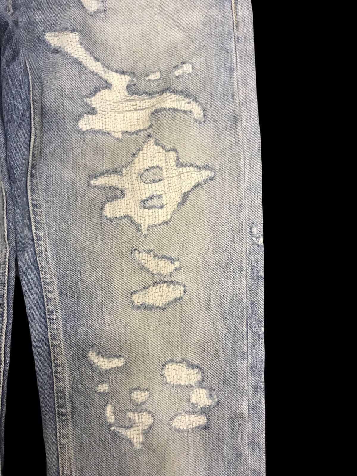 Replay 💥DENIM ART💥REPLAY CRAZY BORO PATCHWORK DENIM F189 Size US 32 / EU 48 - 6 Thumbnail