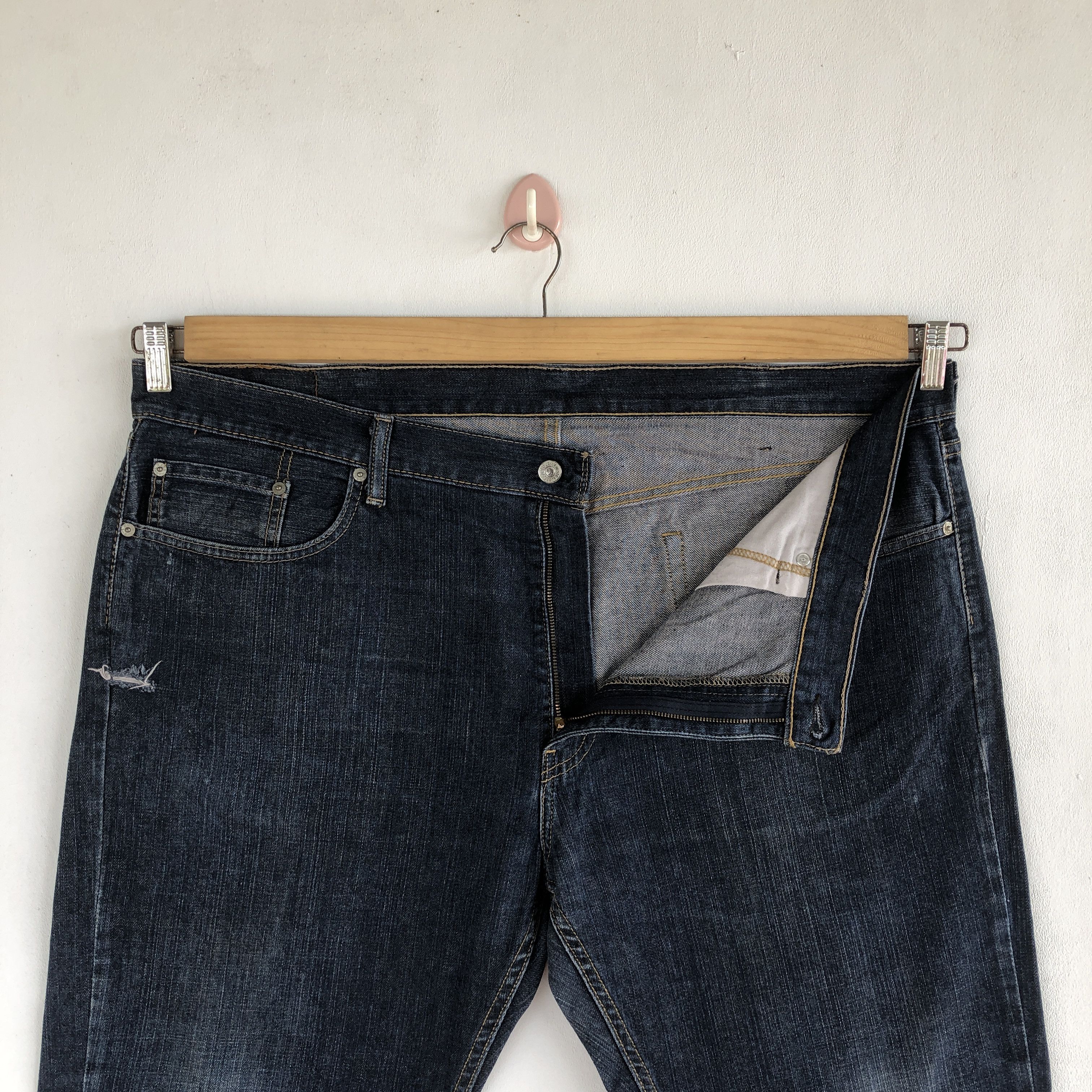Levi's Crazy Y2K Baggy Levi's 559 Jeans Dark Blue Levis Cyber Denim Size US 42 / EU 58 - 6 Thumbnail